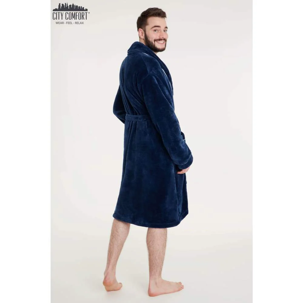 CityComfort Luxury Super Soft Men Dressing Gown Mens Bathrobe - Image 22