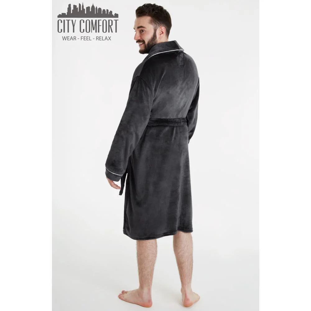 CityComfort Luxury Super Soft Men Dressing Gown Mens Bathrobe - Image 8