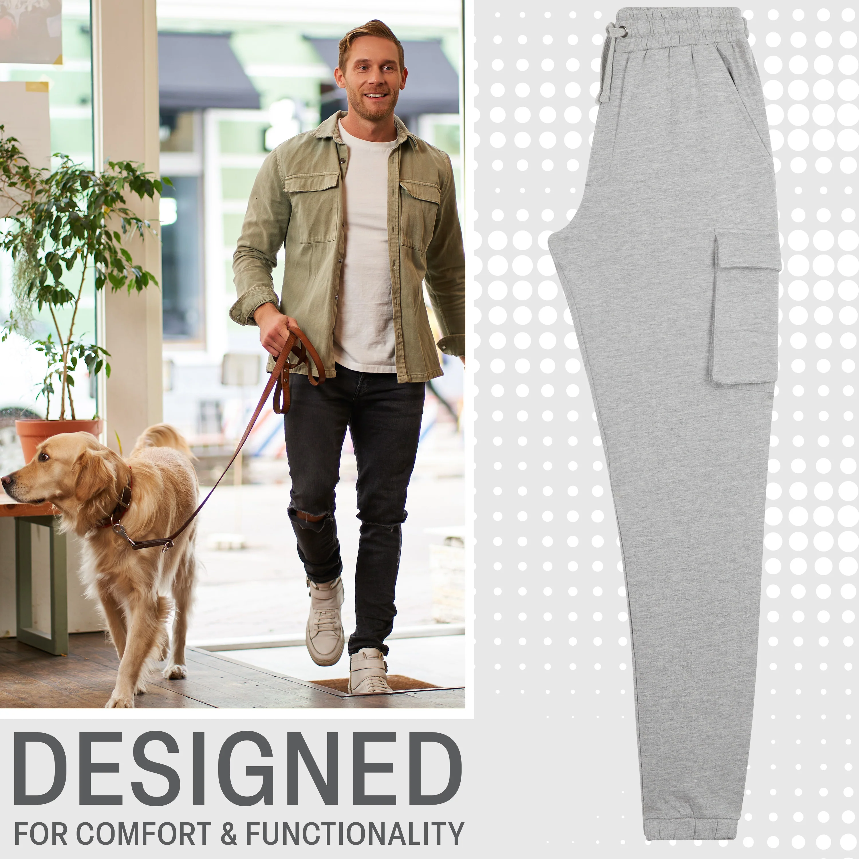 CityComfort Mens Cargo Joggers with 4 Pockets, Comfy, Casual, Stylish Sweatpants - Gifts for Him - Image 10
