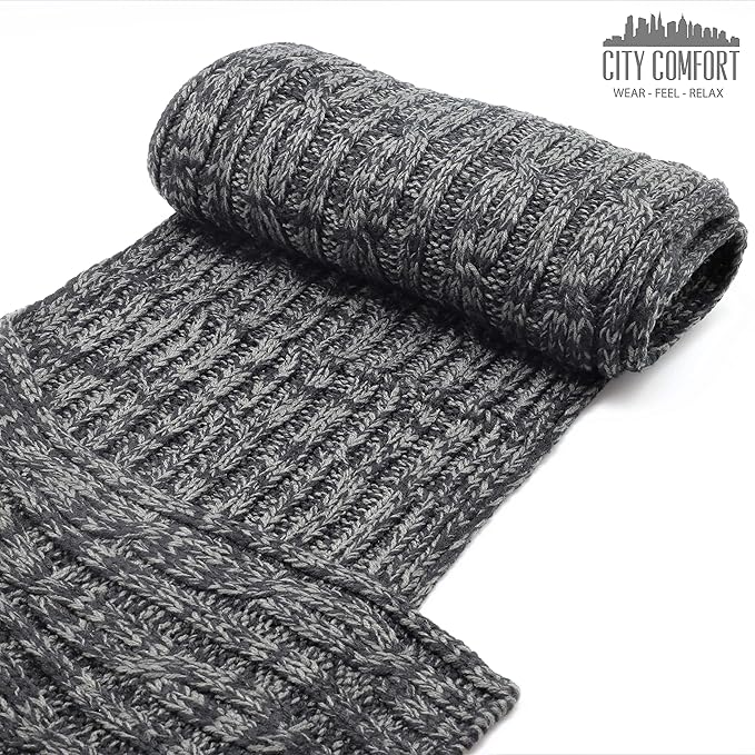 CityComfort Mens Knitted Scarf, Soft Cosy Winter Neck Scarf - Gifts for Men - Image 7