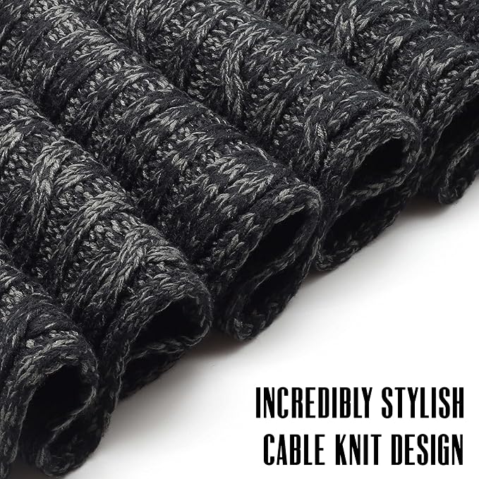 CityComfort Mens Knitted Scarf, Soft Cosy Winter Neck Scarf - Gifts for Men - Image 2
