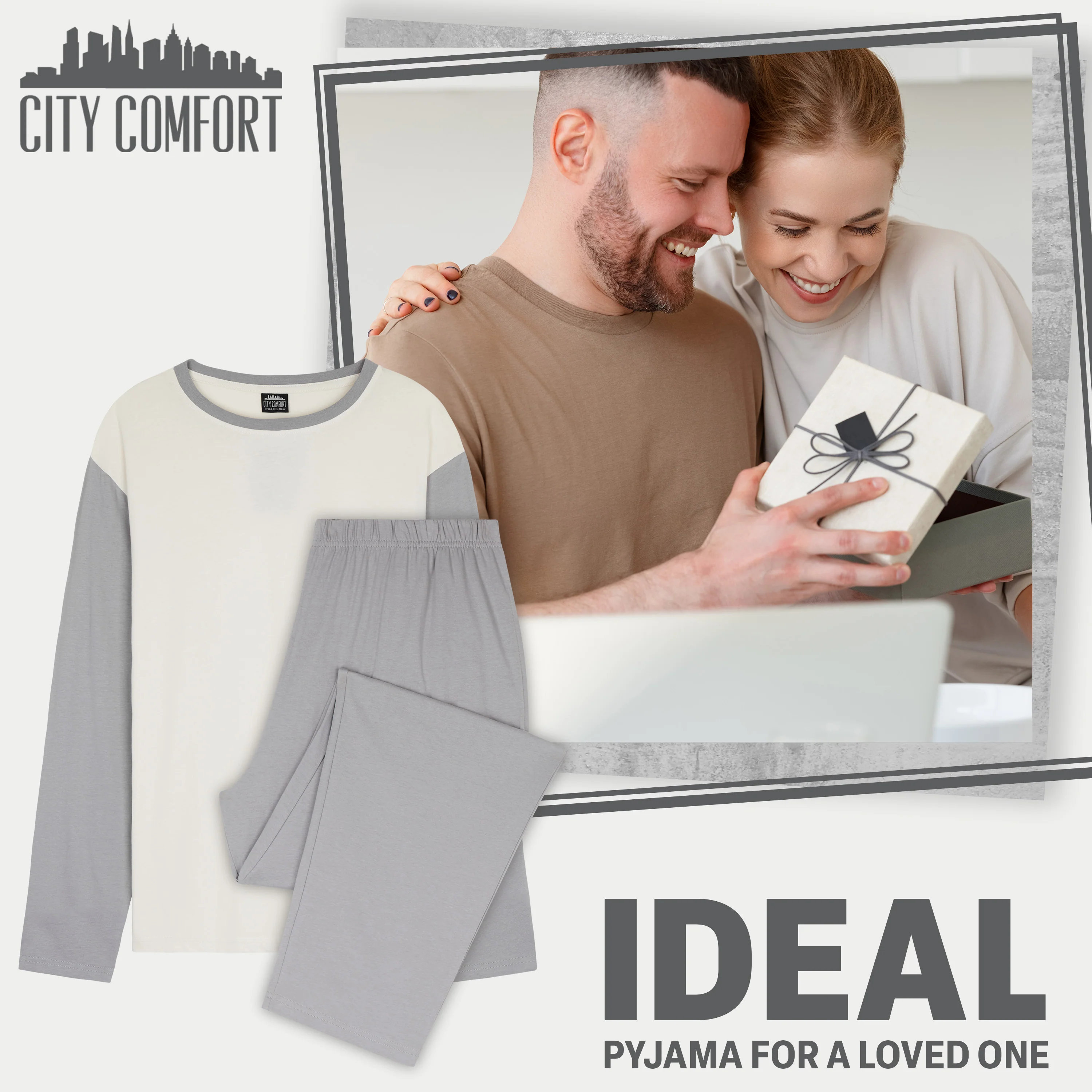 CityComfort Mens Long Pyjamas Set, Adults Teenagers Soft 2 Piece Loungewear Nightwear Cosy PJs - Gifts for Him - Image 21