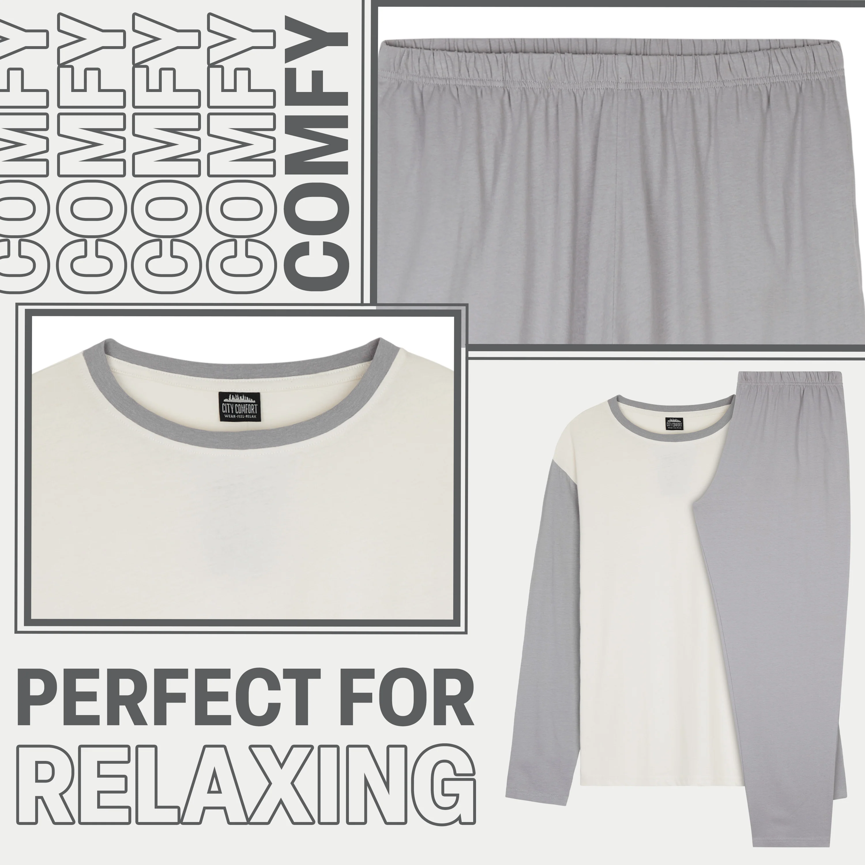 CityComfort Mens Long Pyjamas Set, Adults Teenagers Soft 2 Piece Loungewear Nightwear Cosy PJs - Gifts for Him - Image 22