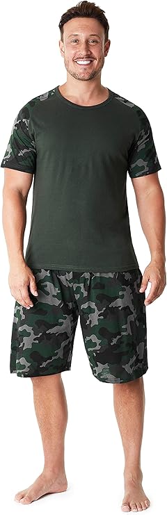 CityComfort Mens Pyjamas, Men's Short PJs, Lounge Wear Set for Men