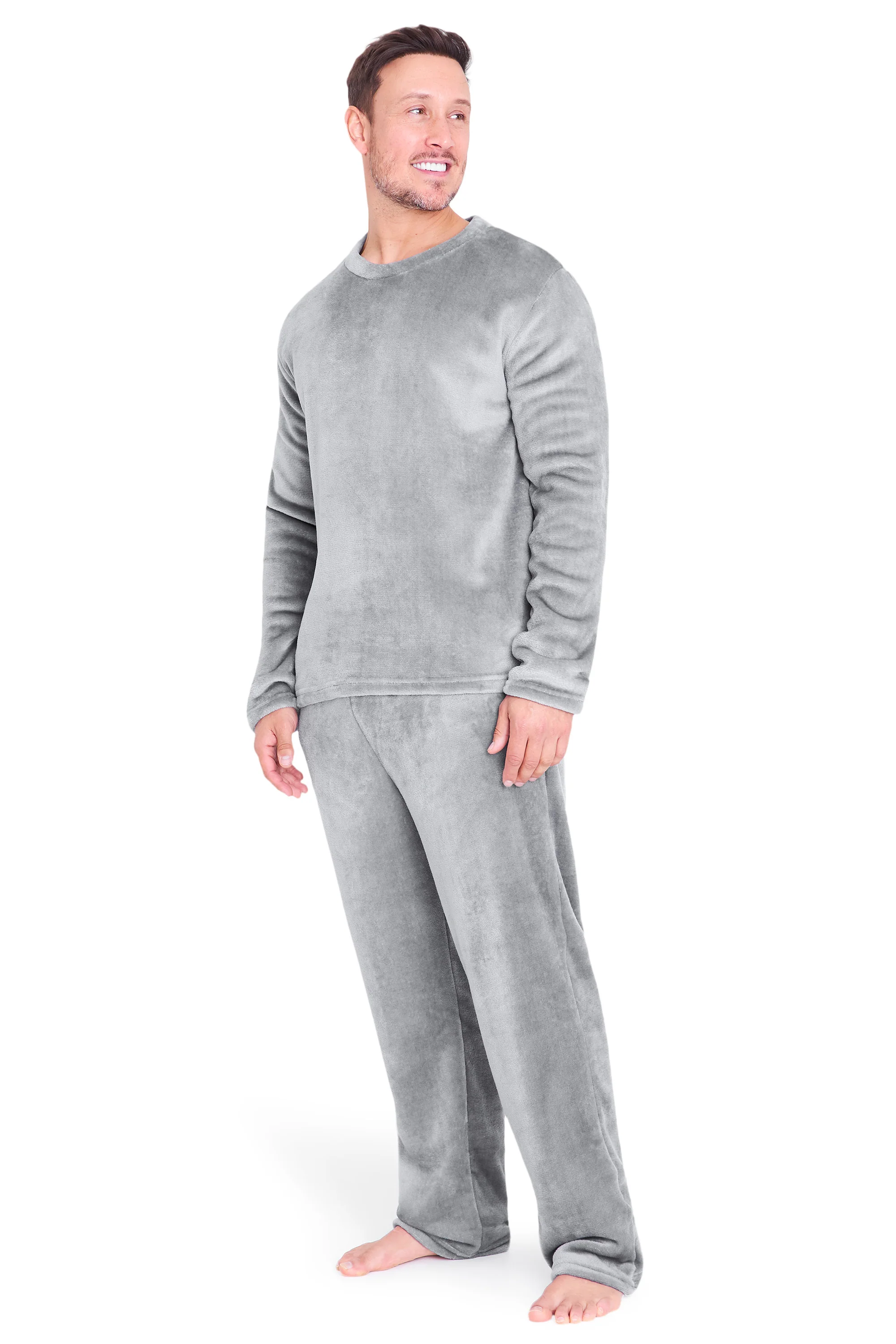 CityComfort Mens Pyjamas Set Super Soft Fleece 2 Piece Set Loungewear Nightwear - Image 4