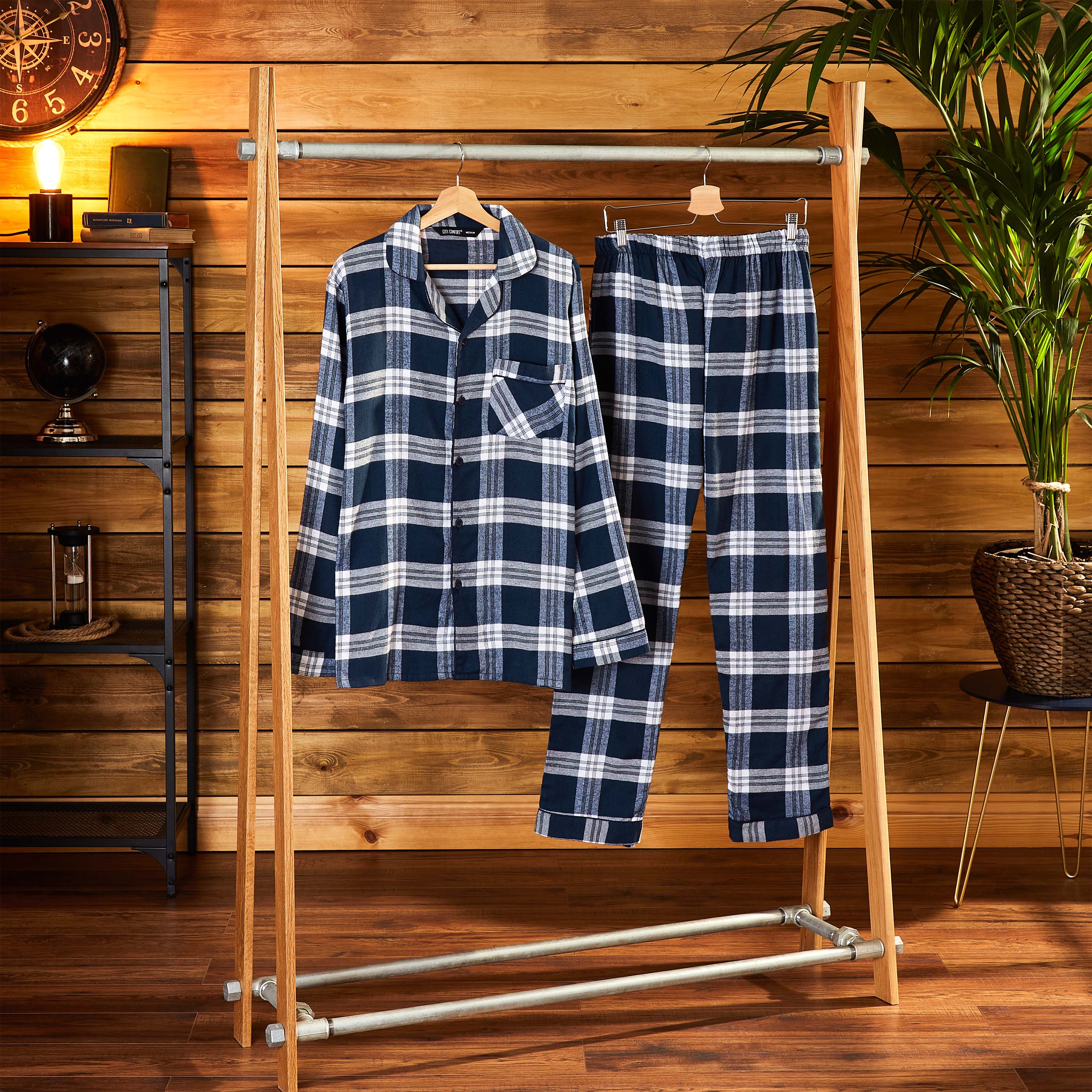 CityComfort Mens Pyjamas Set, Tartan Brushed Cotton Pyjamas - Image 15