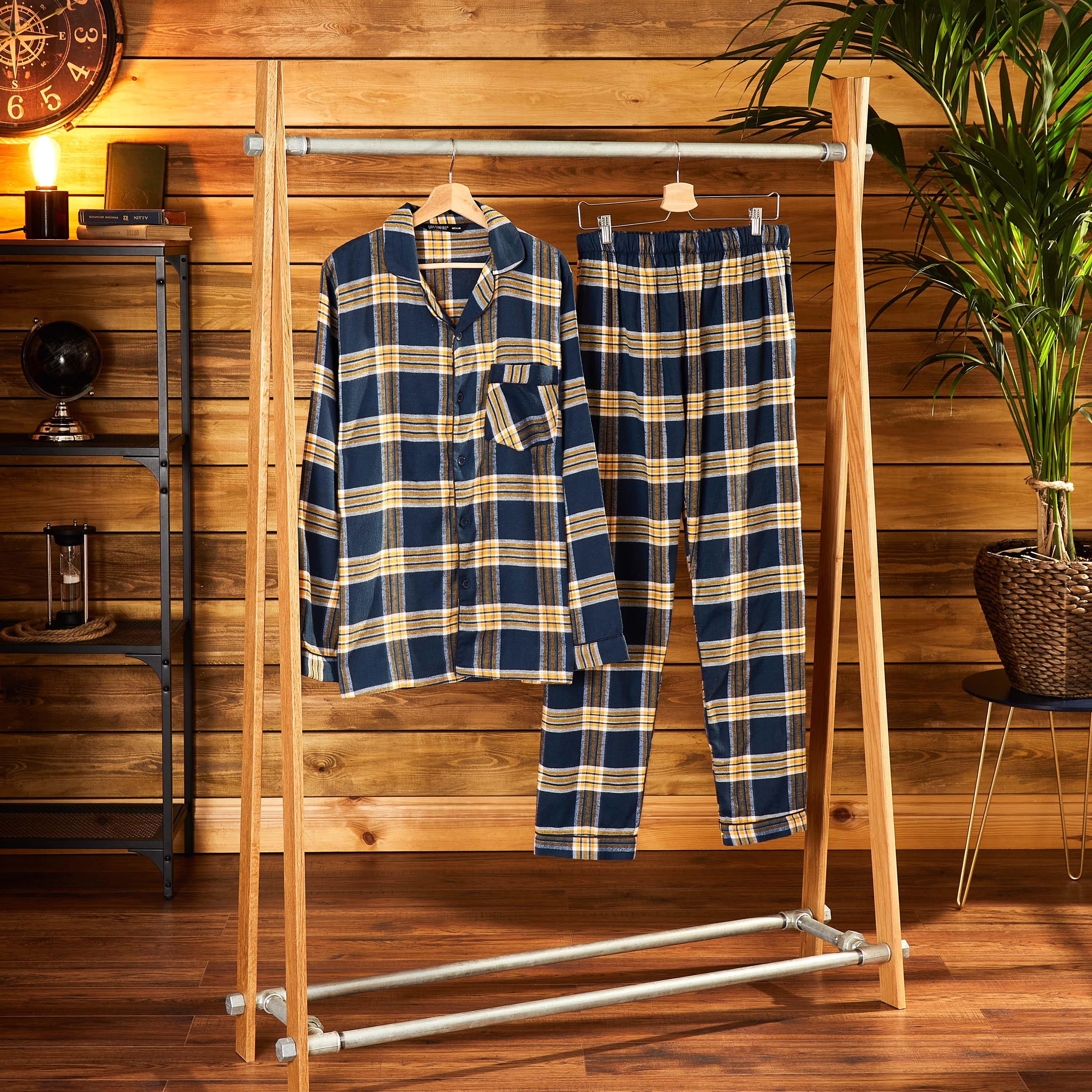 CityComfort Mens Pyjamas Set, Tartan Brushed Cotton Pyjamas - Image 21