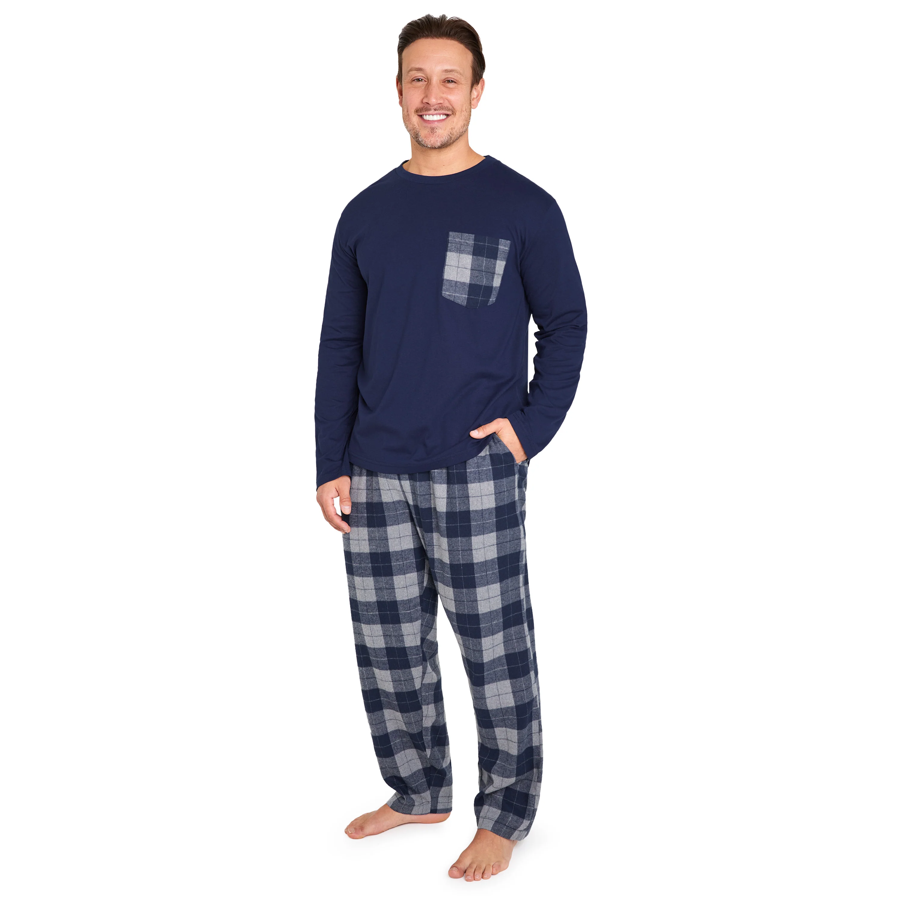 CityComfort Mens Pyjamas Set, Warm Teenagers Loungewear Winter Nightwear Long Sleeve PJs, Birthday Xmas Gifts for Men - Image 7