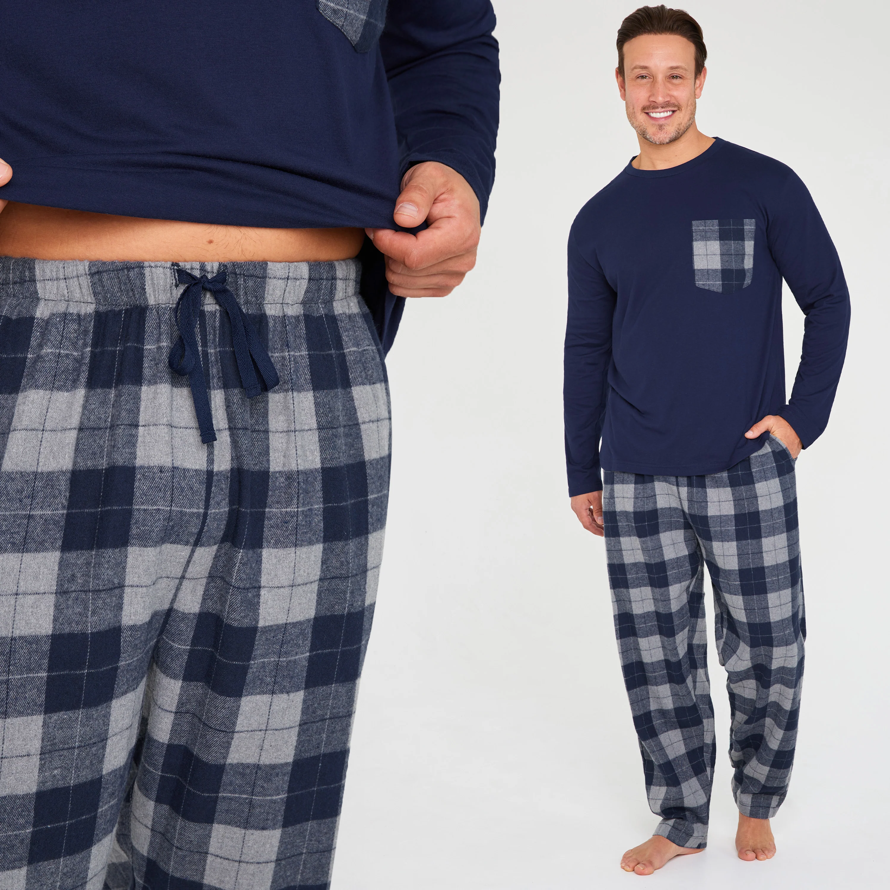 CityComfort Mens Pyjamas Set, Warm Teenagers Loungewear Winter Nightwear Long Sleeve PJs, Birthday Xmas Gifts for Men - Image 8