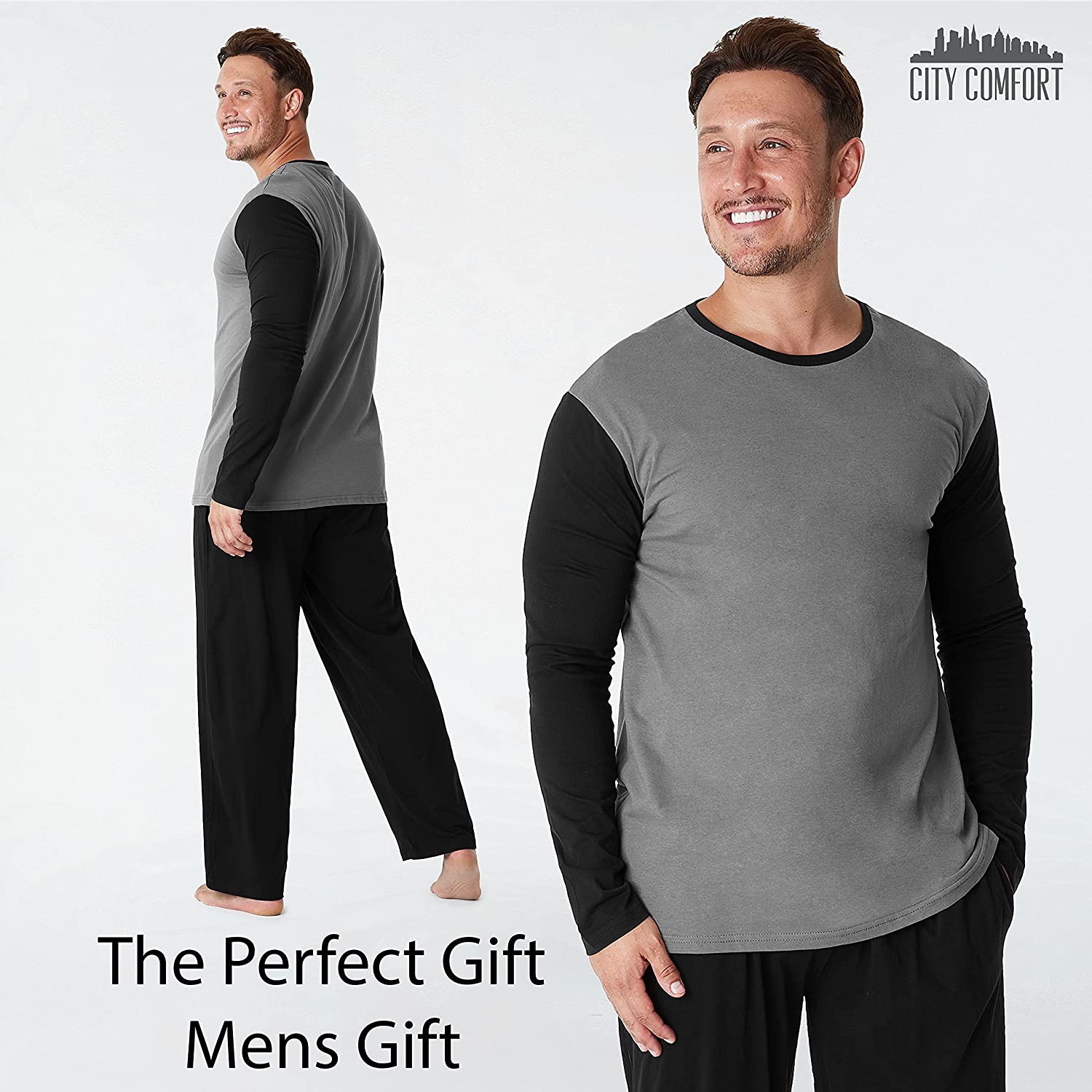 CityComfort Mens Pyjamas, Super Soft Cotton, Man Nightwear - Image 5