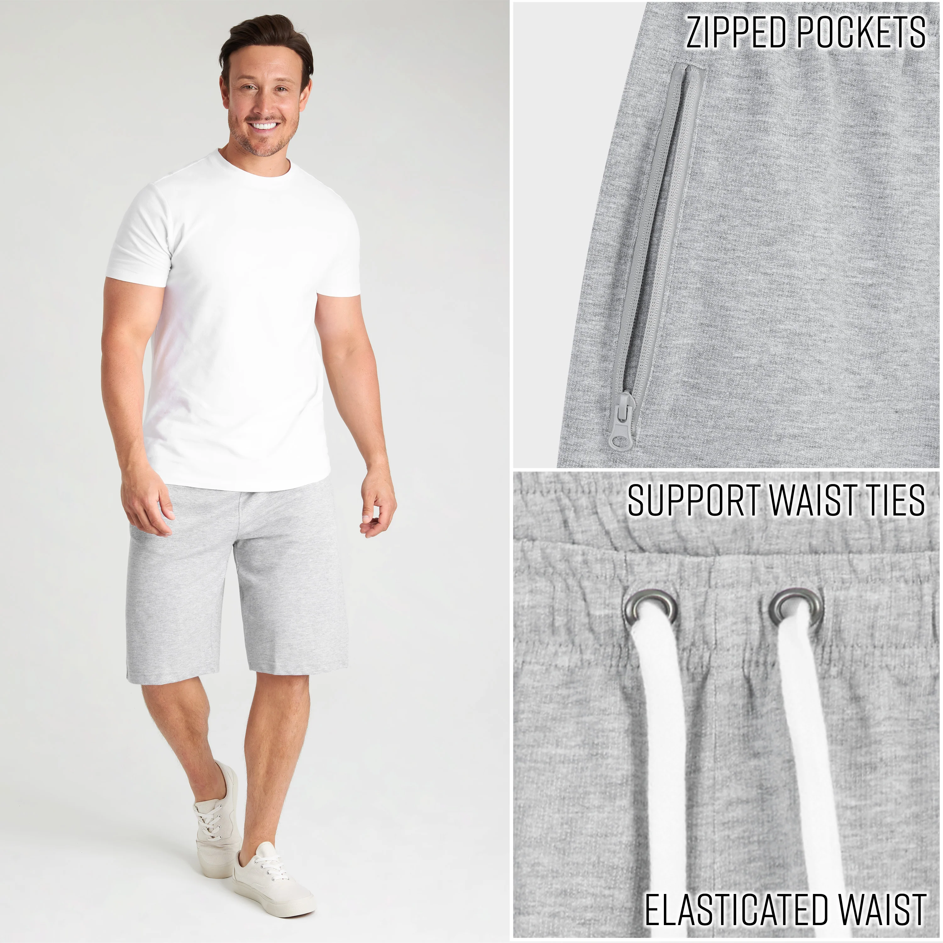 CityComfort Mens Activewear Shorts with Zipped Pockets for Sports Summer Gym - Image 17