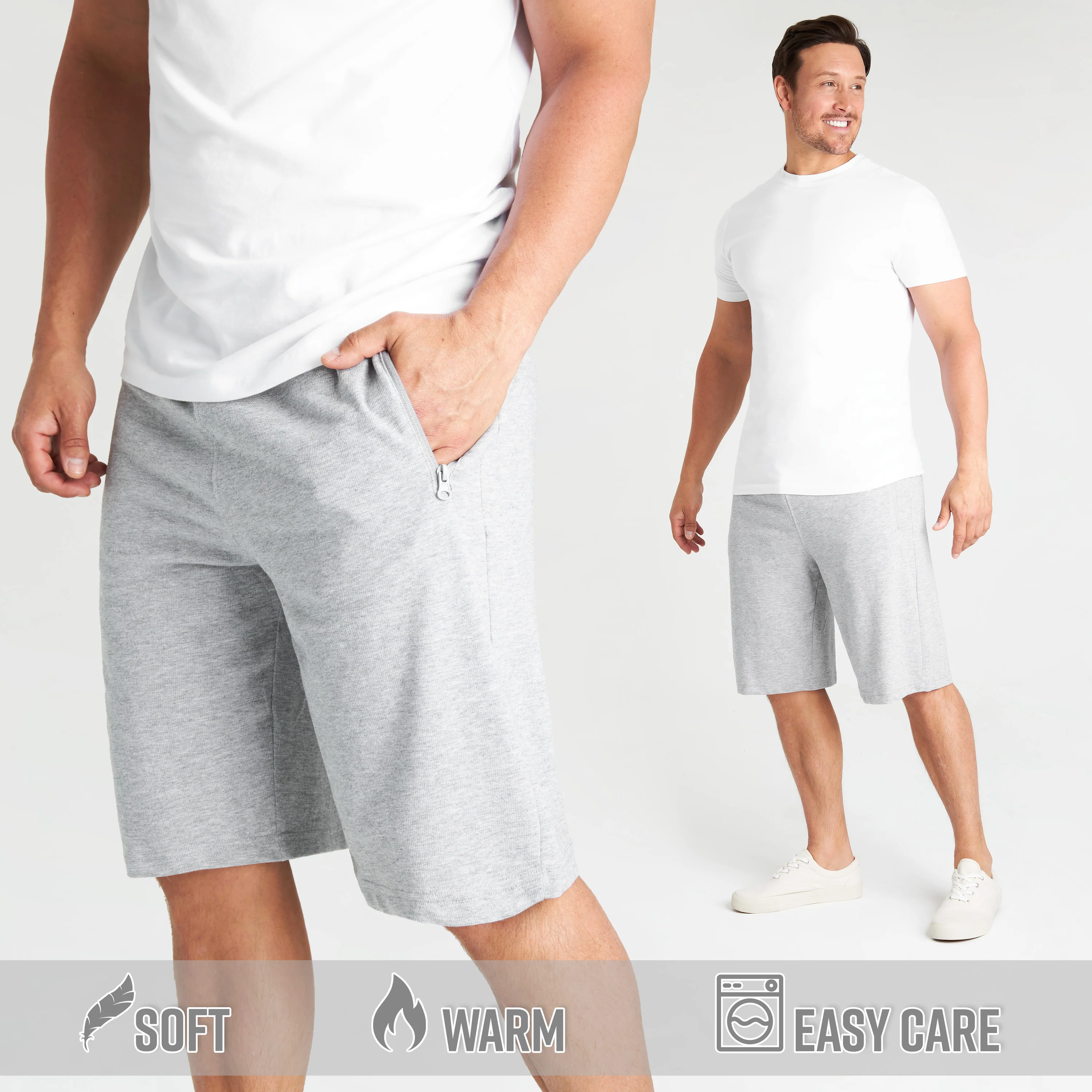 CityComfort Mens Activewear Shorts with Zipped Pockets for Sports Summer Gym - Image 18