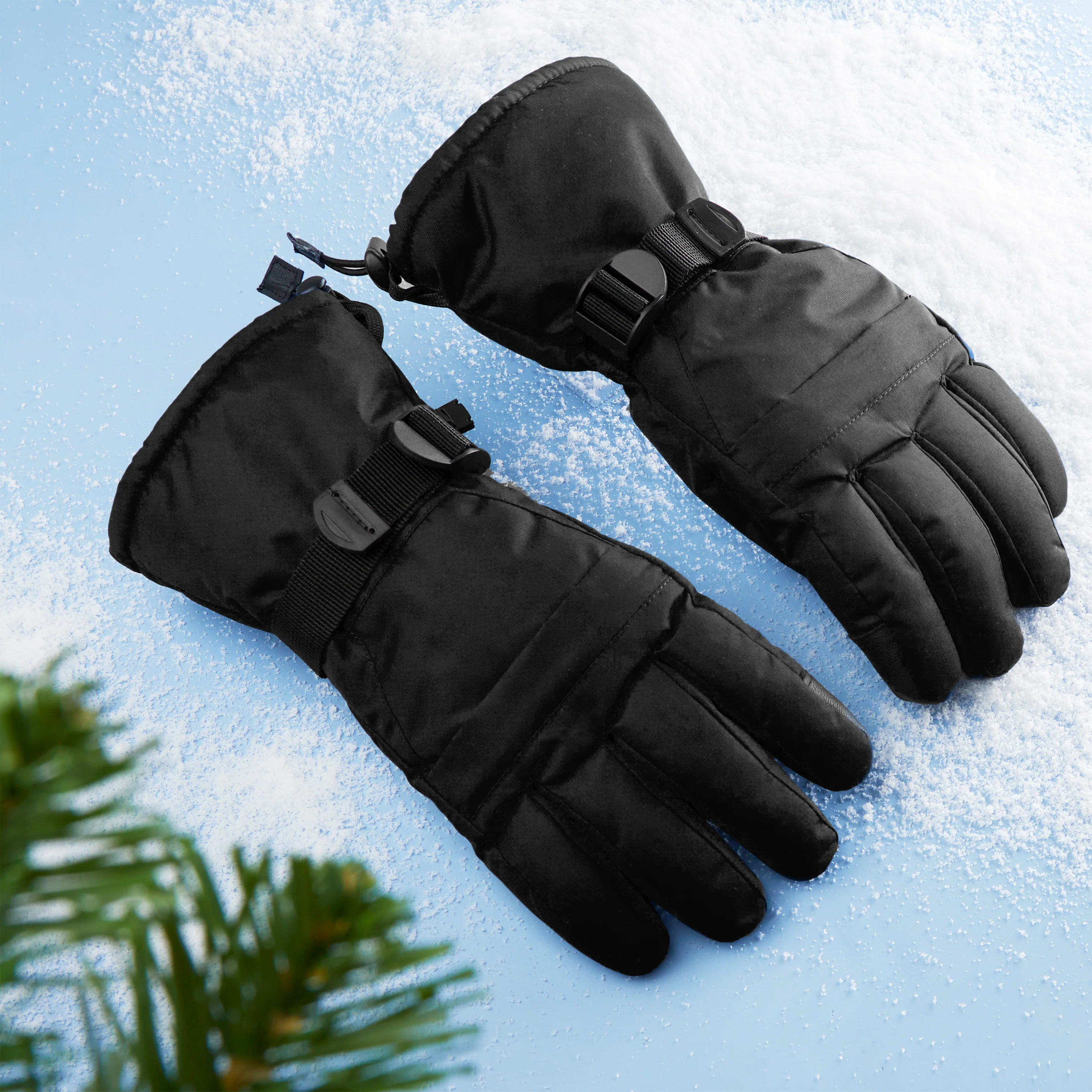 CityComfort Mens Skiing Gloves - Fleece Lined Touch Screen Gloves - Image 3