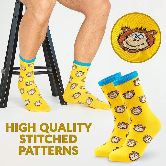 CityComfort Mens Socks Multipack of Funny Socks Men and Teens, Pack of 6 - Image 6
