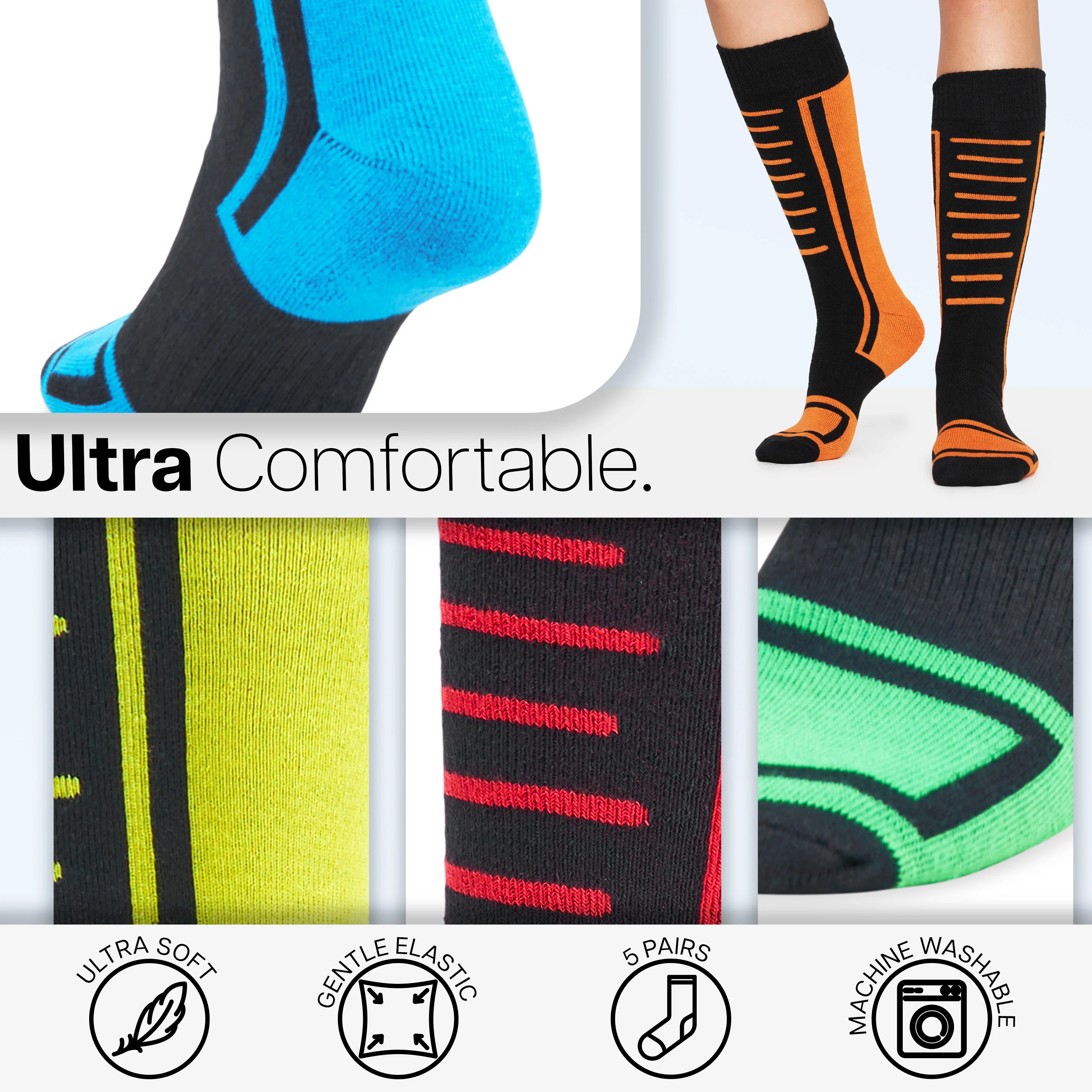 CityComfort Mens Socks Thermal Socks - Multipack -High Performance Winter Socks - Image 3