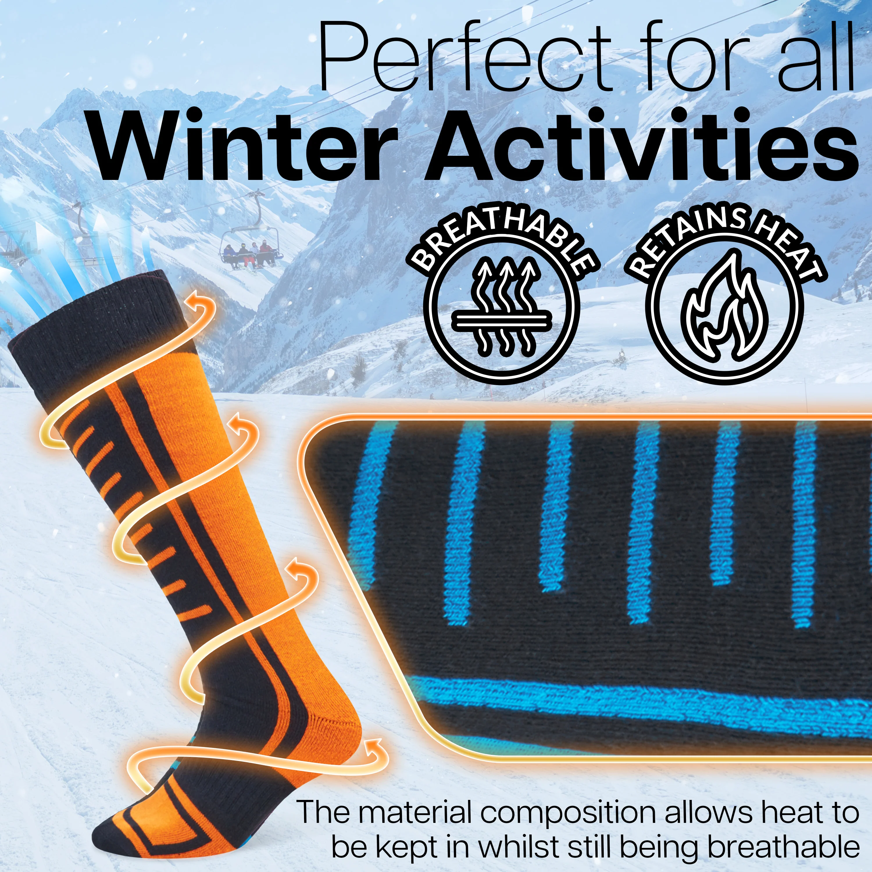 CityComfort Mens Socks Thermal Socks - Multipack -High Performance Winter Socks - Image 5