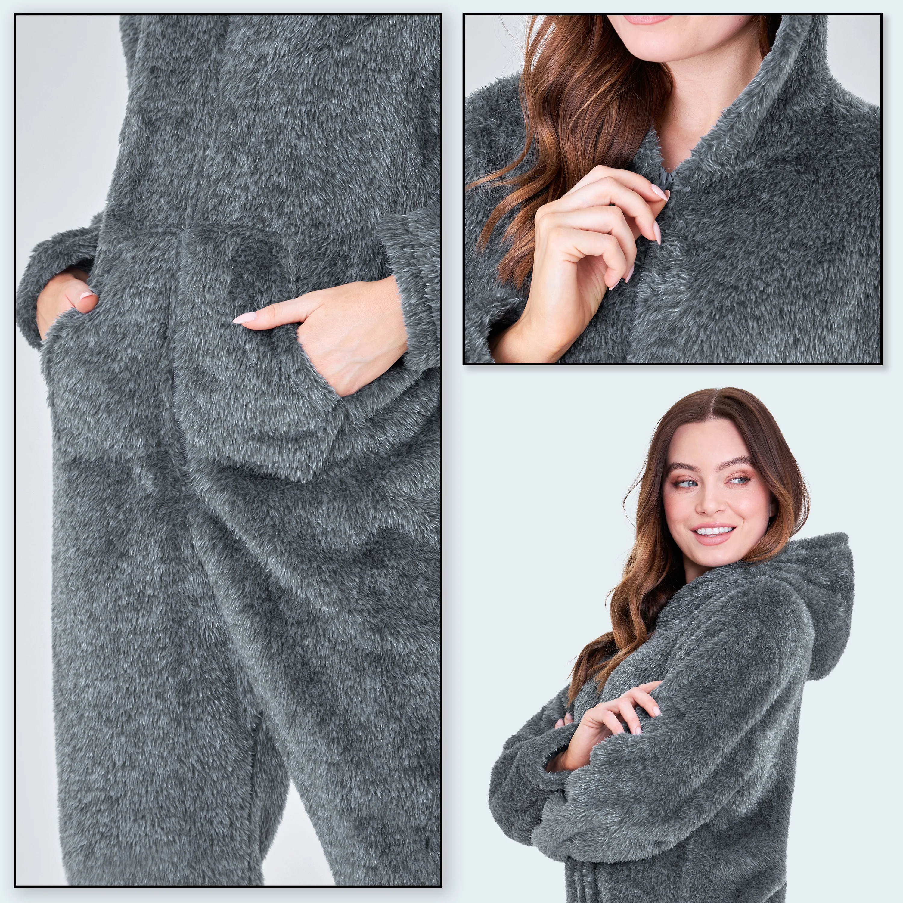 CityComfort Onesies for Women Soft Comfy Fleece Pyjamas Nightwear for Women - Image 5