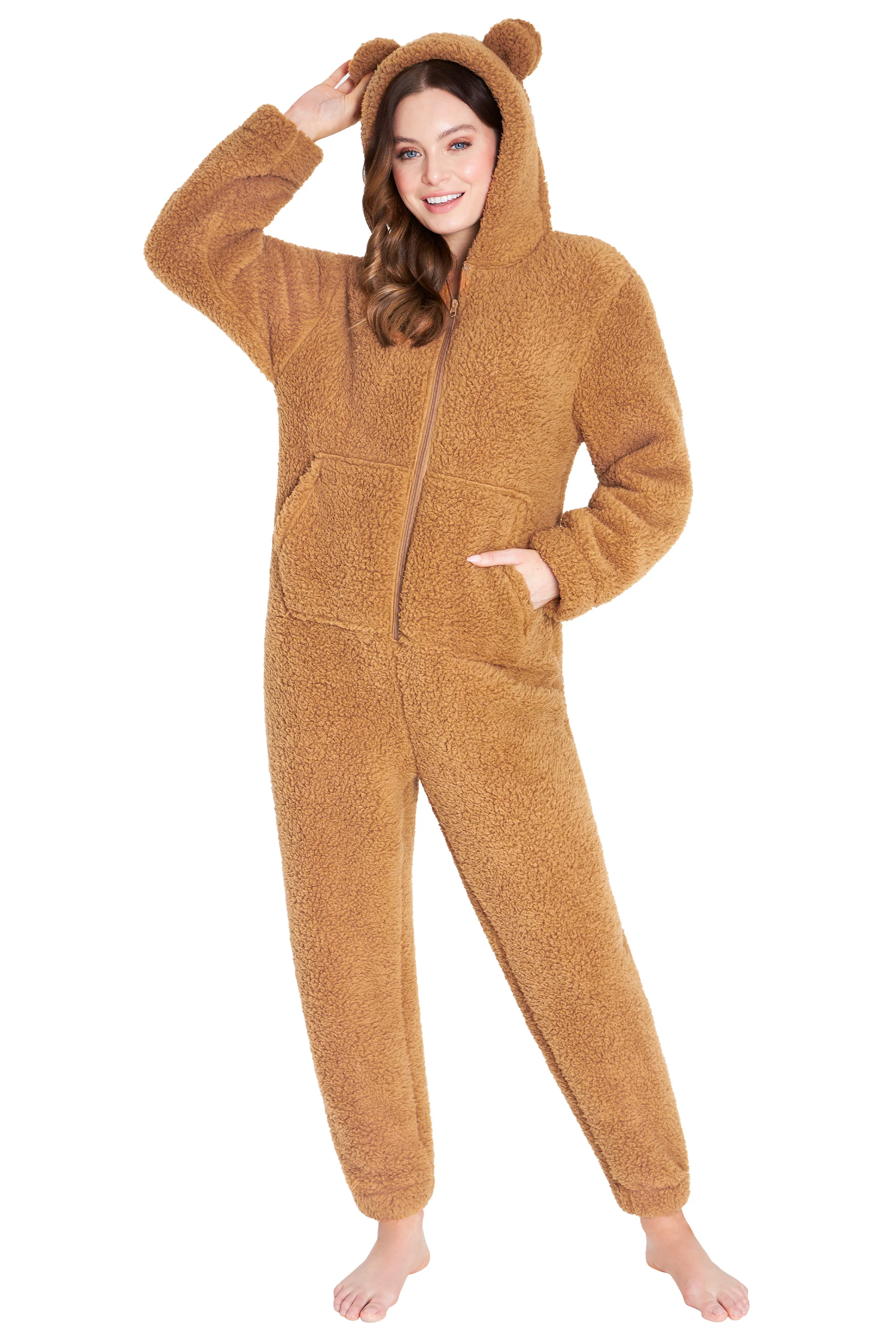 CityComfort Onesies for Women, Teddy Fleece Onesie, Warm Fluffy Loungewear - Image 14