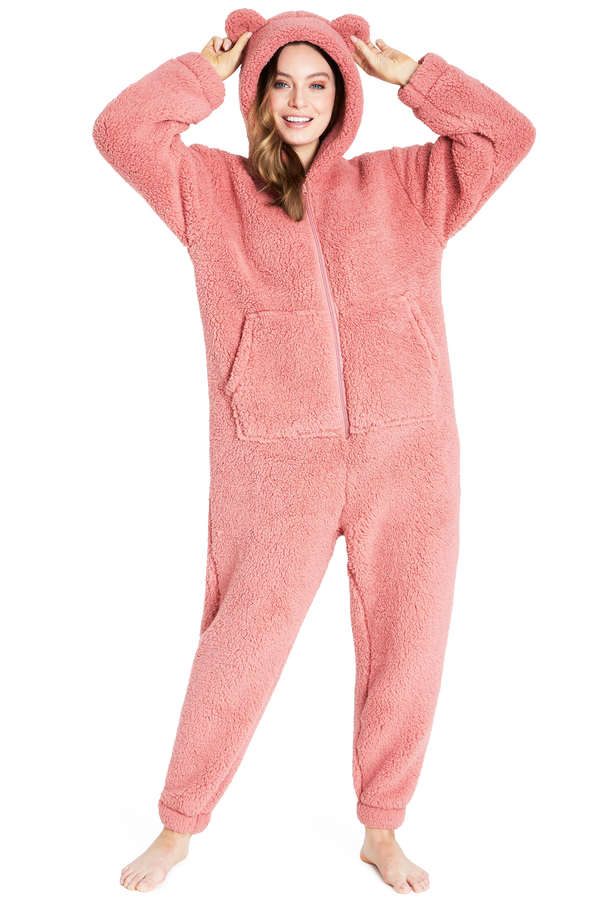 CityComfort Onesies for Women, Teddy Fleece Onesie, Warm Fluffy Loungewear - Image 2