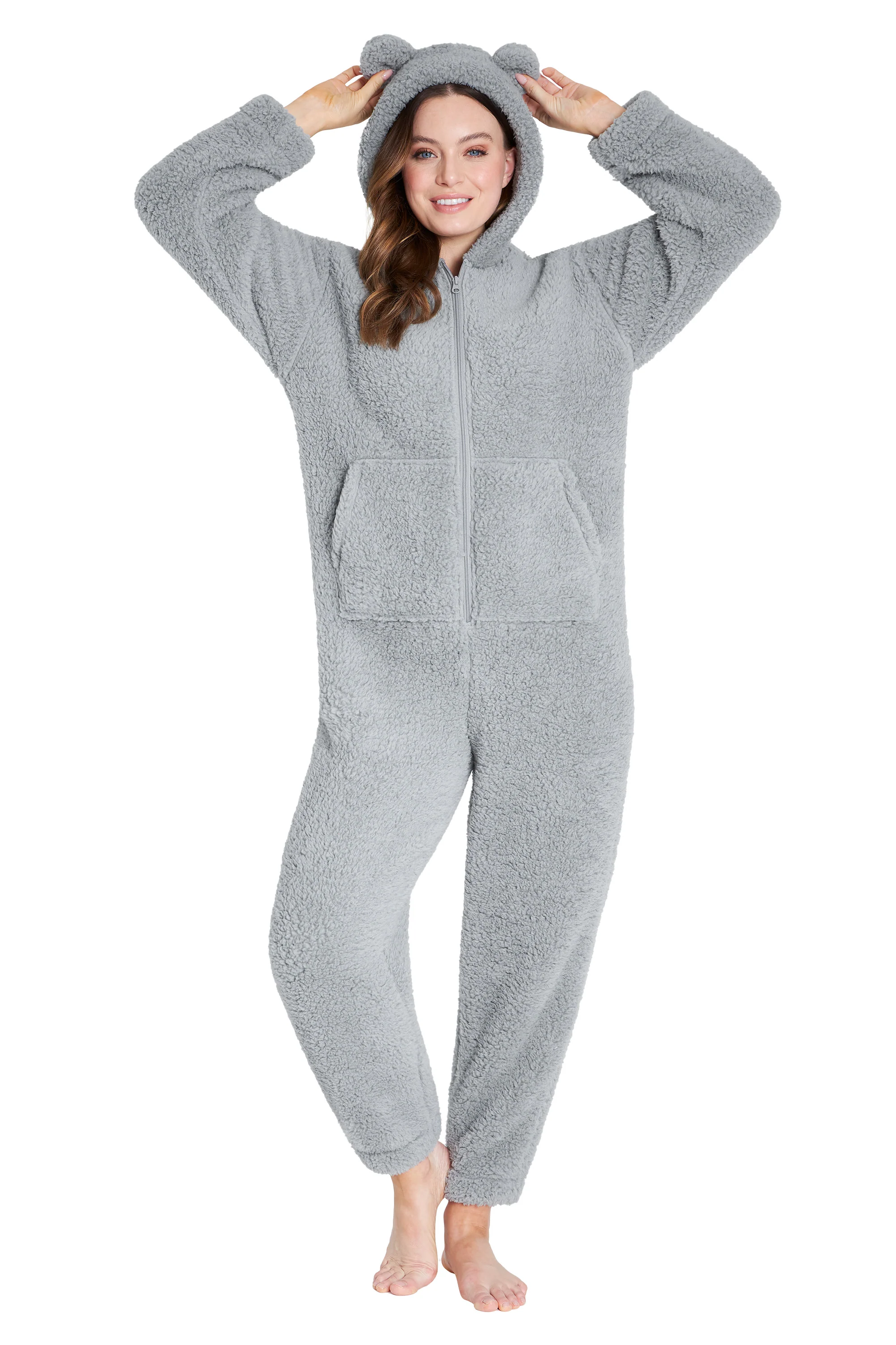 CityComfort Onesies for Women, Teddy Fleece Onesie, Warm Fluffy Loungewear - Image 8