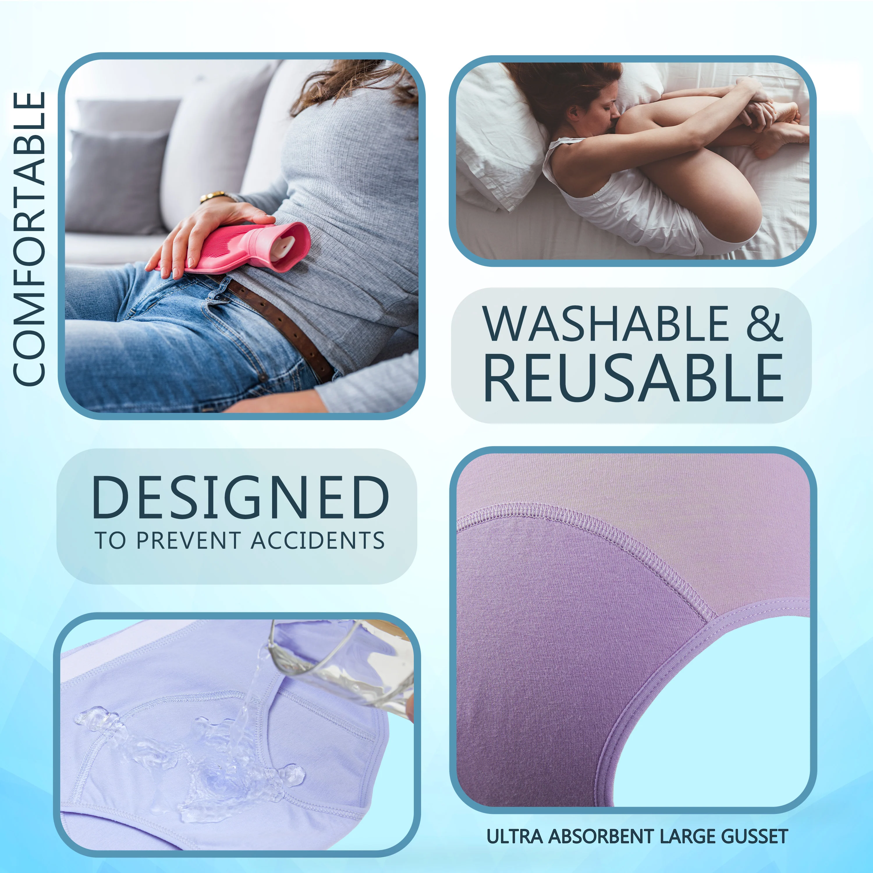 CityComfort Period Pants for Teenage Girls, Girls Underwear - Pack of 3 - Image 17