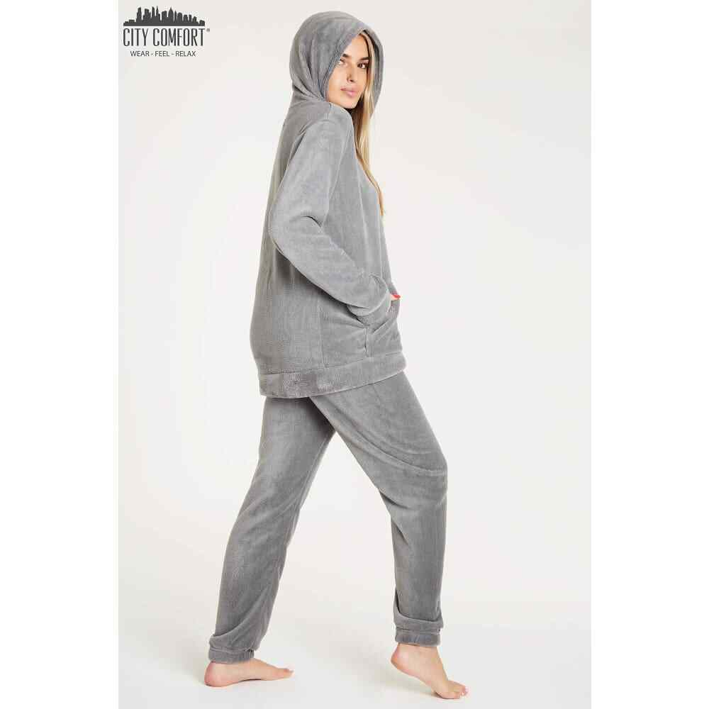 CityComfort Pyjamas Set for Women and Teens Fleece Hooded Long PJs Warm Loungewear Fluffy Nightwear Soft Cosy Sleepwear Gifts for Her - Image 7