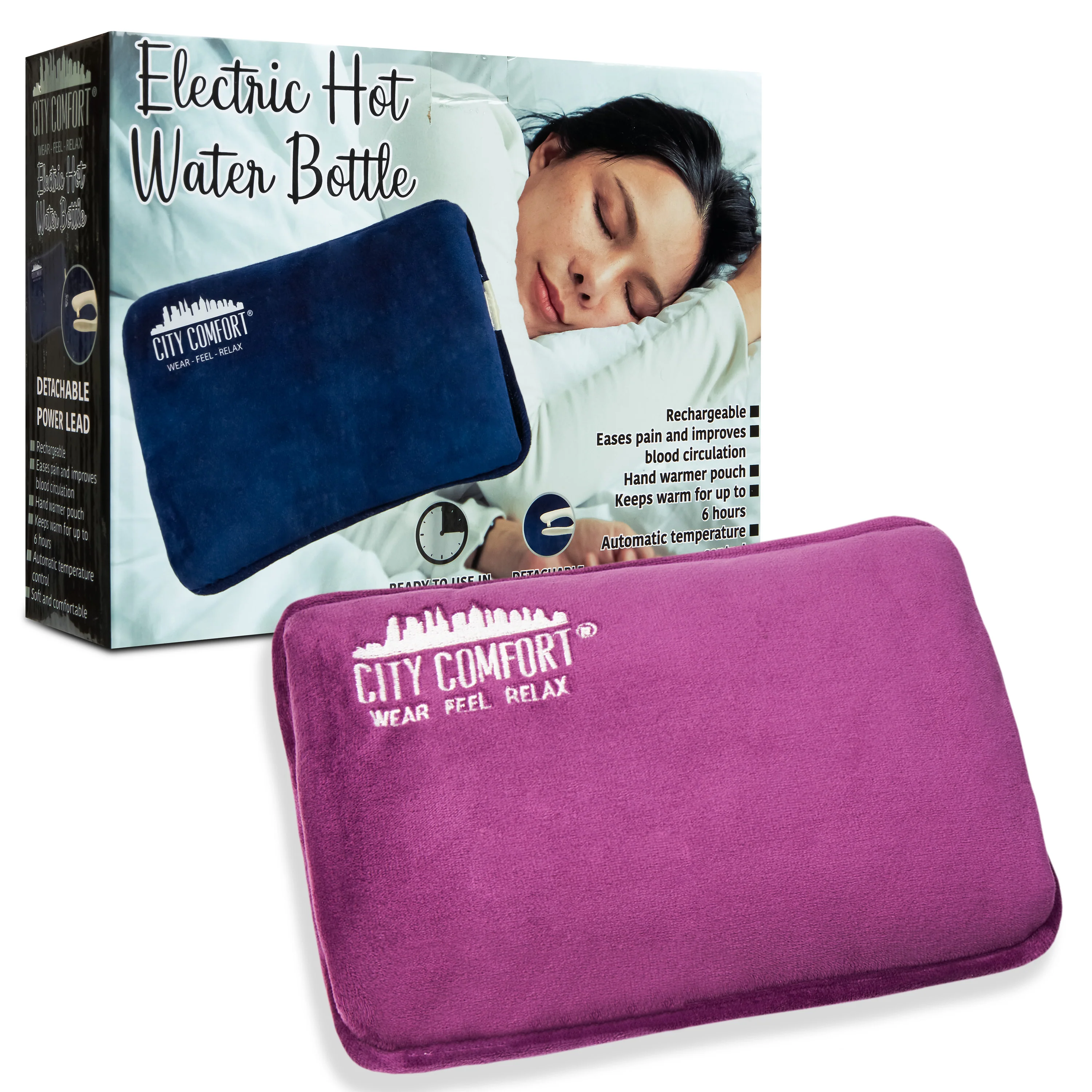 CityComfort Rechargeable Electric Hot Water Bottle - Image 13