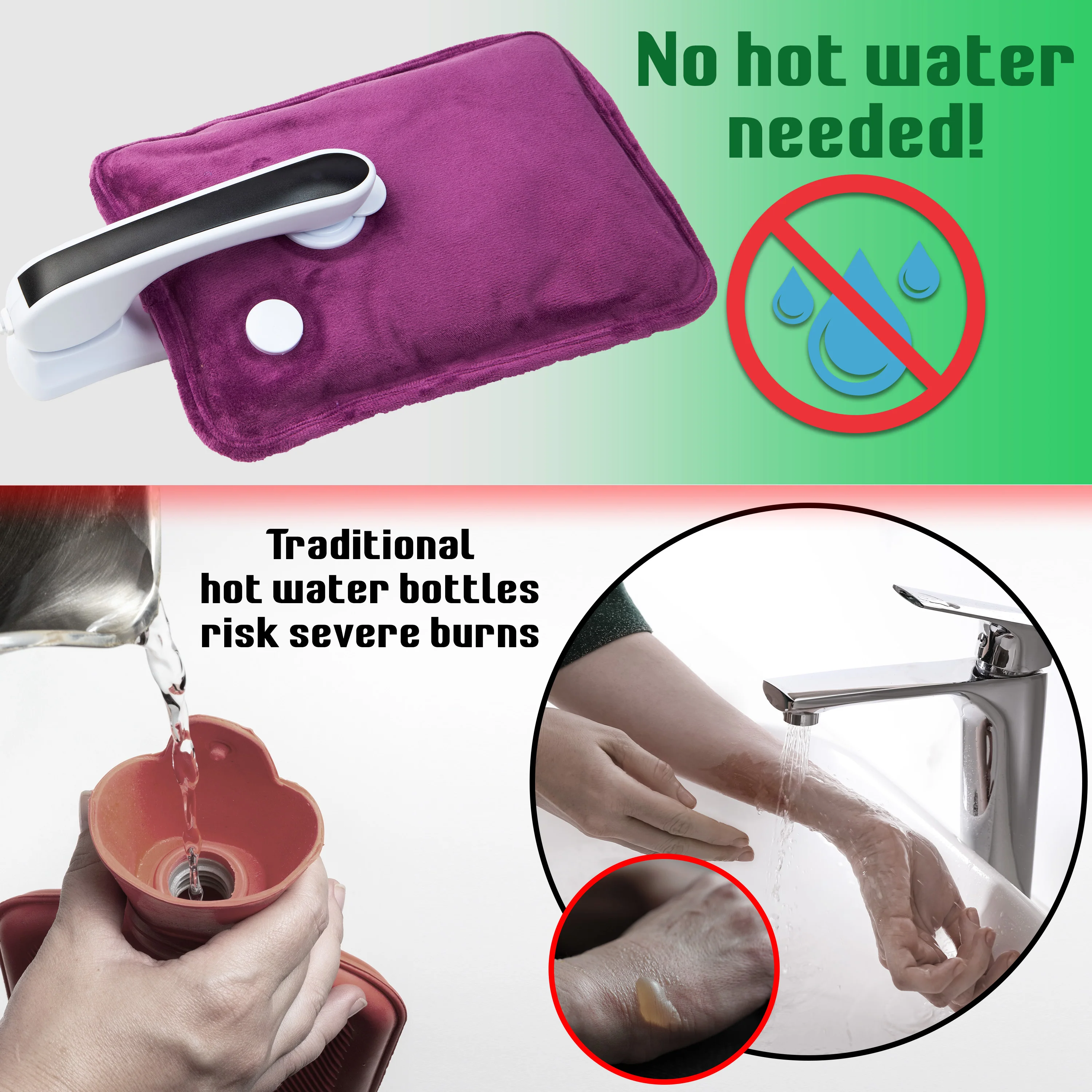 CityComfort Rechargeable Electric Hot Water Bottle - Image 17