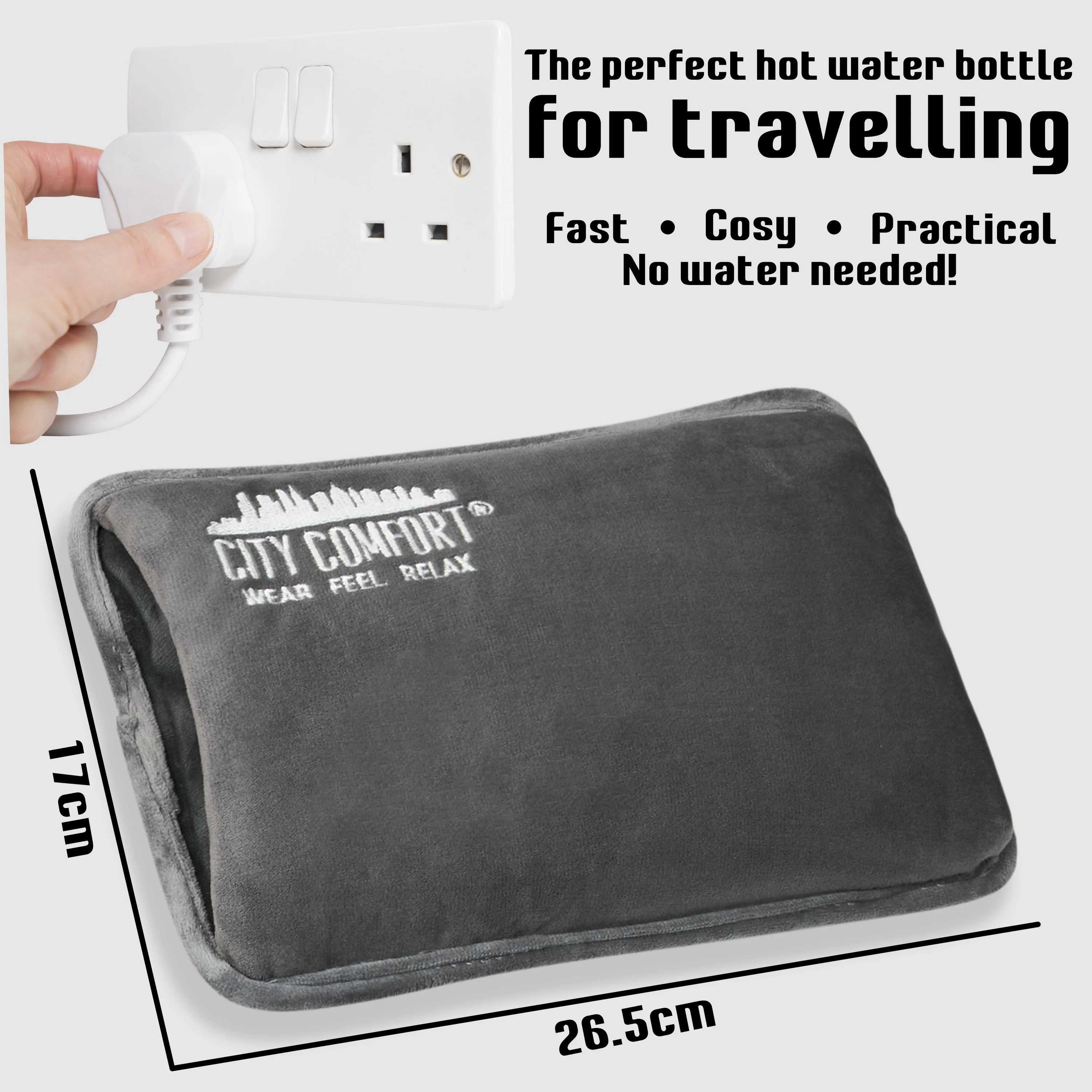 CityComfort Rechargeable Electric Hot Water Bottle - Image 6