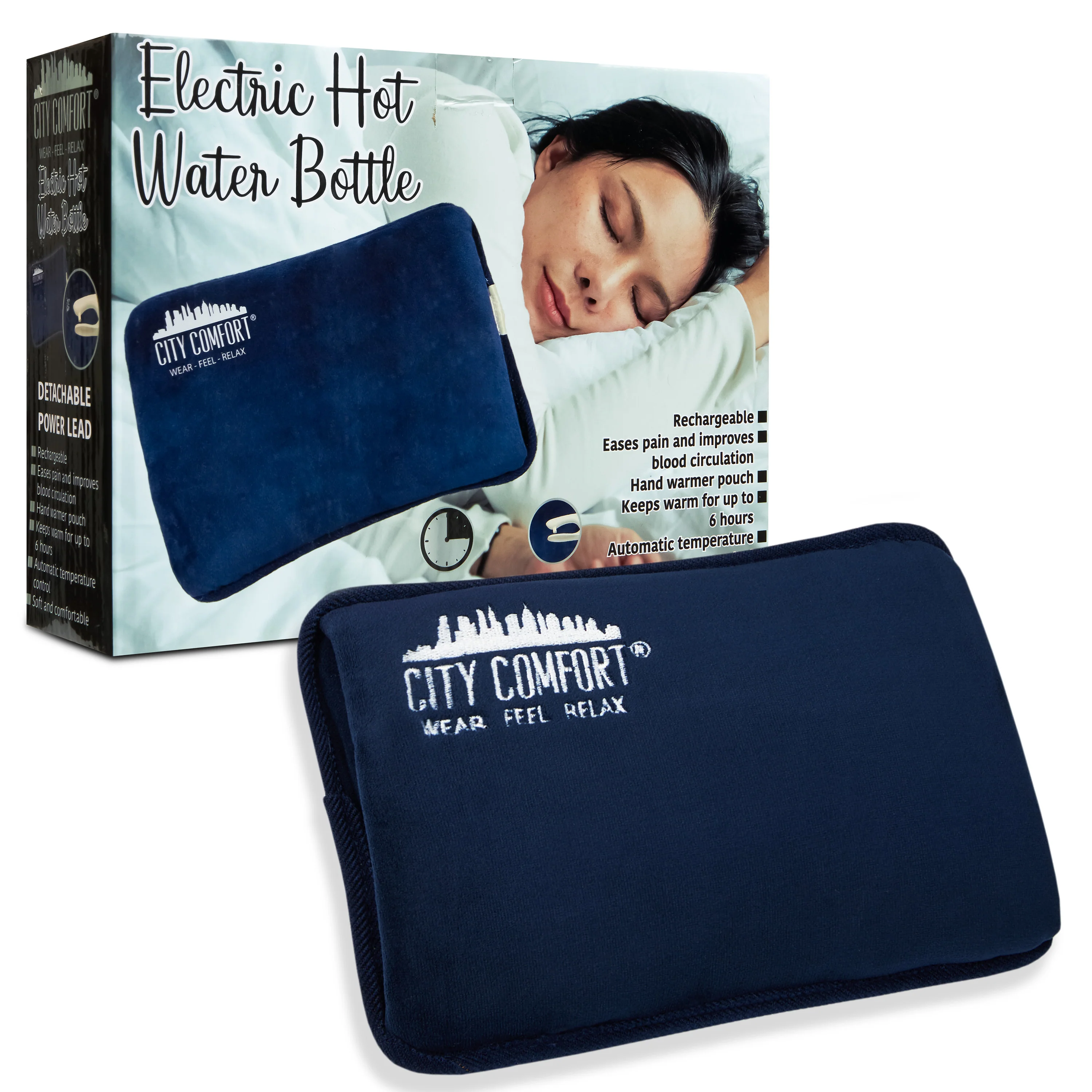 CityComfort Rechargeable Electric Hot Water Bottle - Image 7