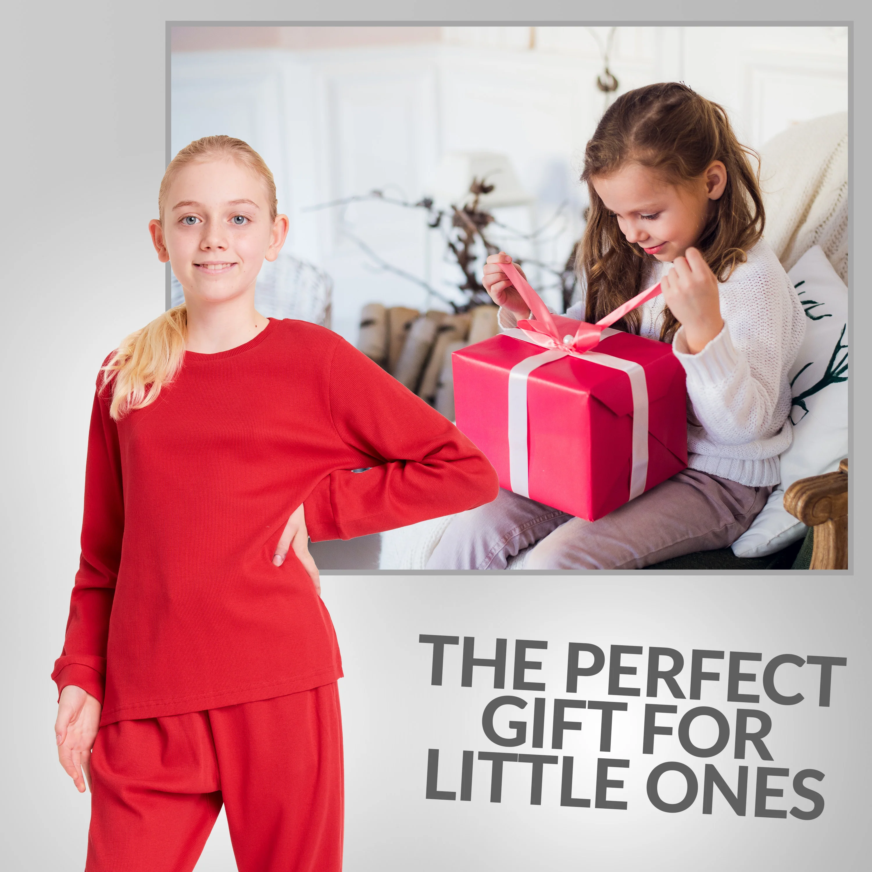 CityComfort Ribbed Pyjamas for Kids - Matching PJs for Family - Image 2