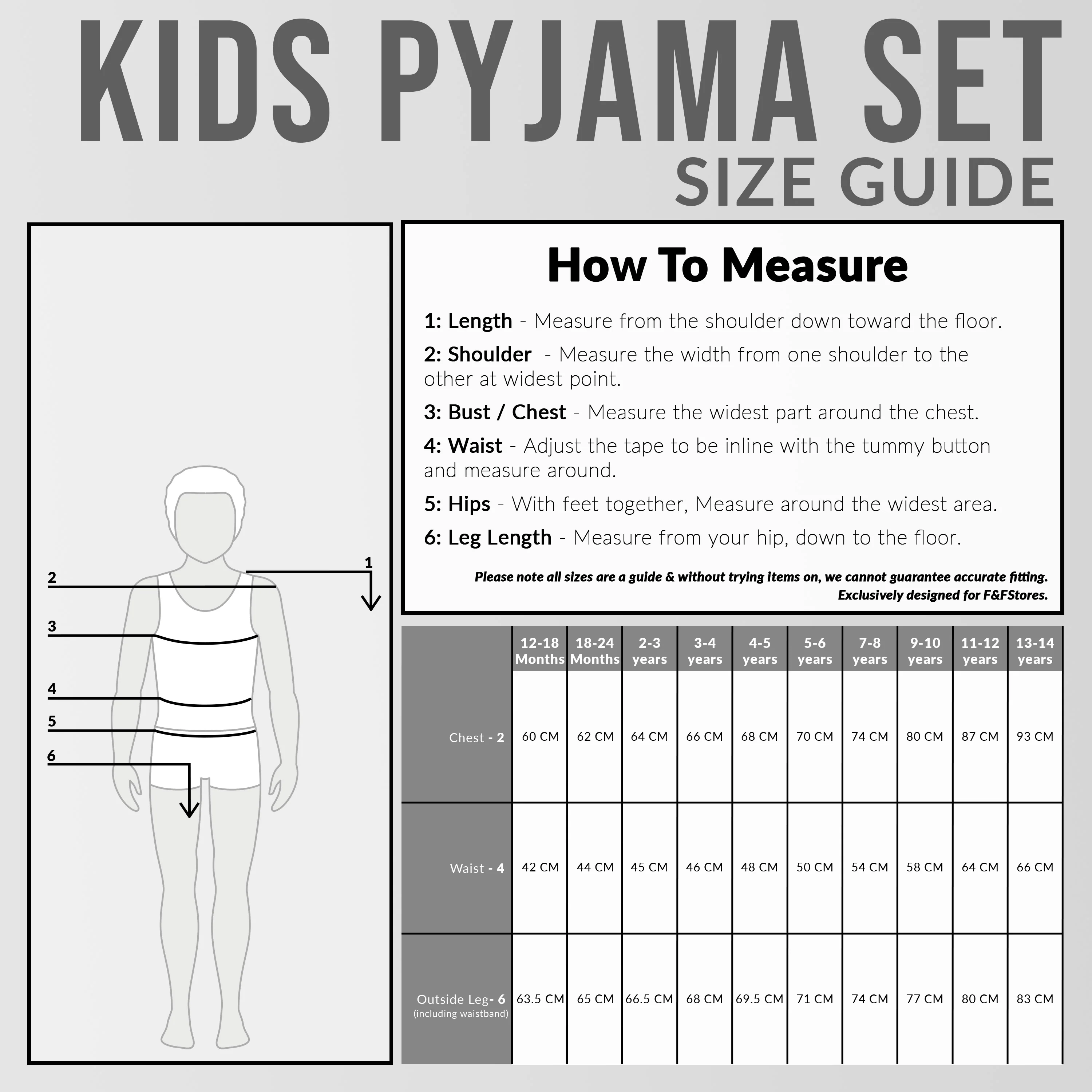 CityComfort Ribbed Pyjamas for Kids - Matching PJs for Family - Image 20