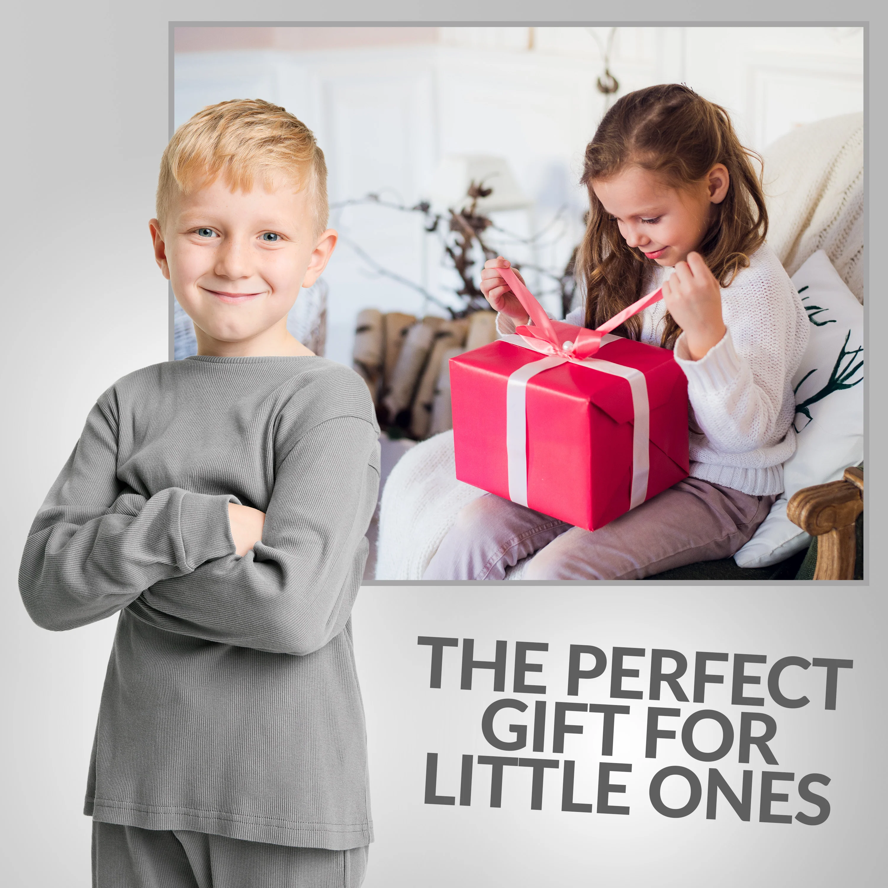 CityComfort Ribbed Pyjamas for Kids - Matching PJs for Family - Image 9