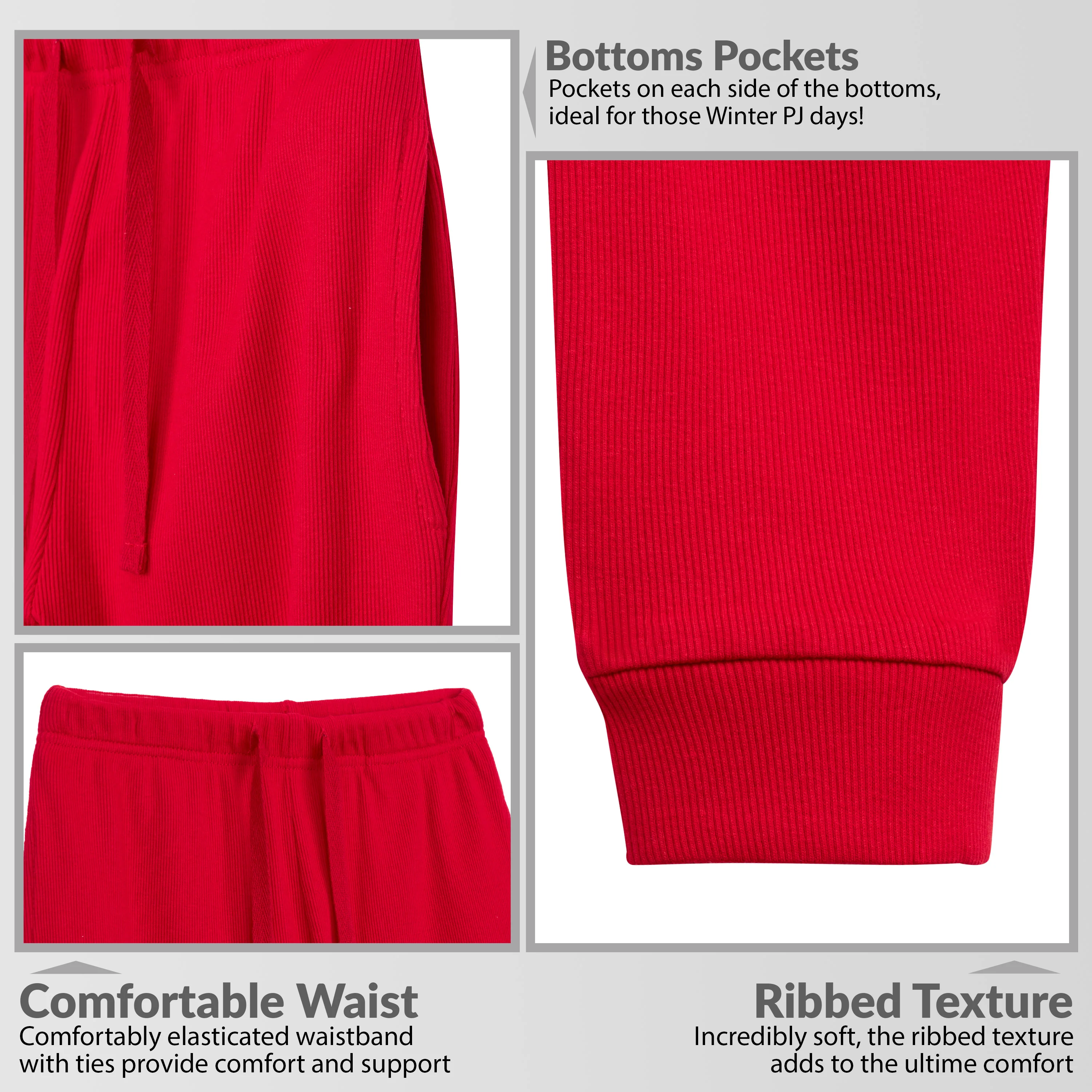 CityComfort Ribbed Pyjamas for Men -Matching PJs for Family - Image 5