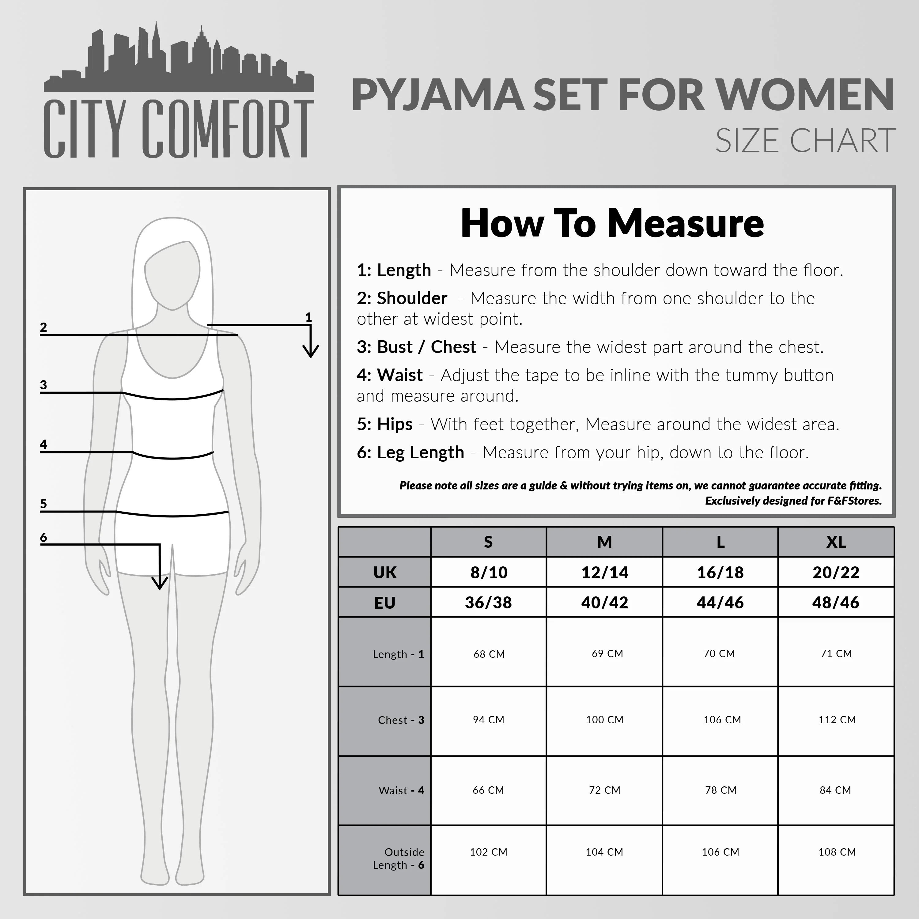 CityComfort Ribbed Pyjamas for Women - Matching PJs for Family - Image 21