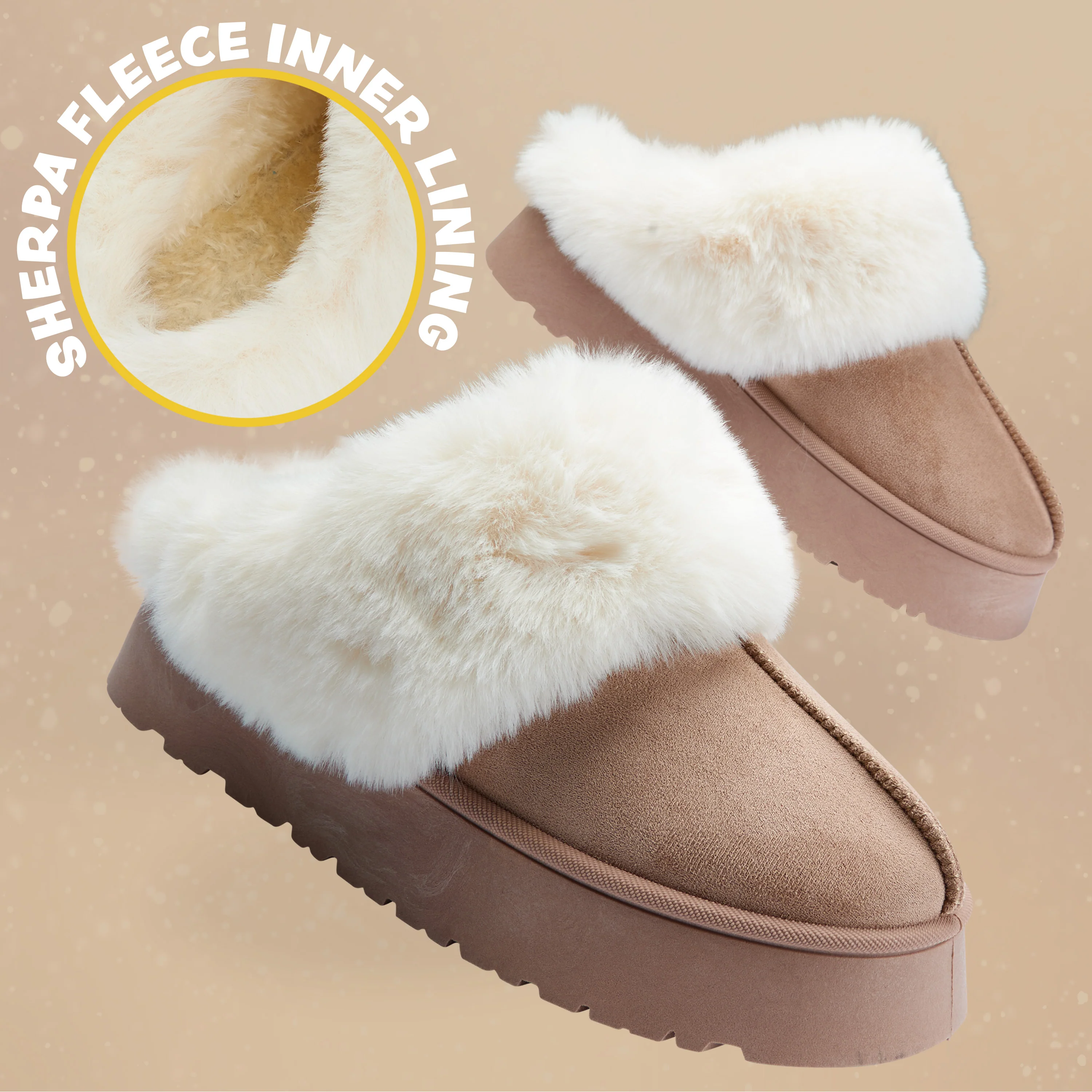 CityComfort Sherpa Lined Slippers,Slip-On House Shoes with Non Slip Sole - Gifts For Her - Image 5