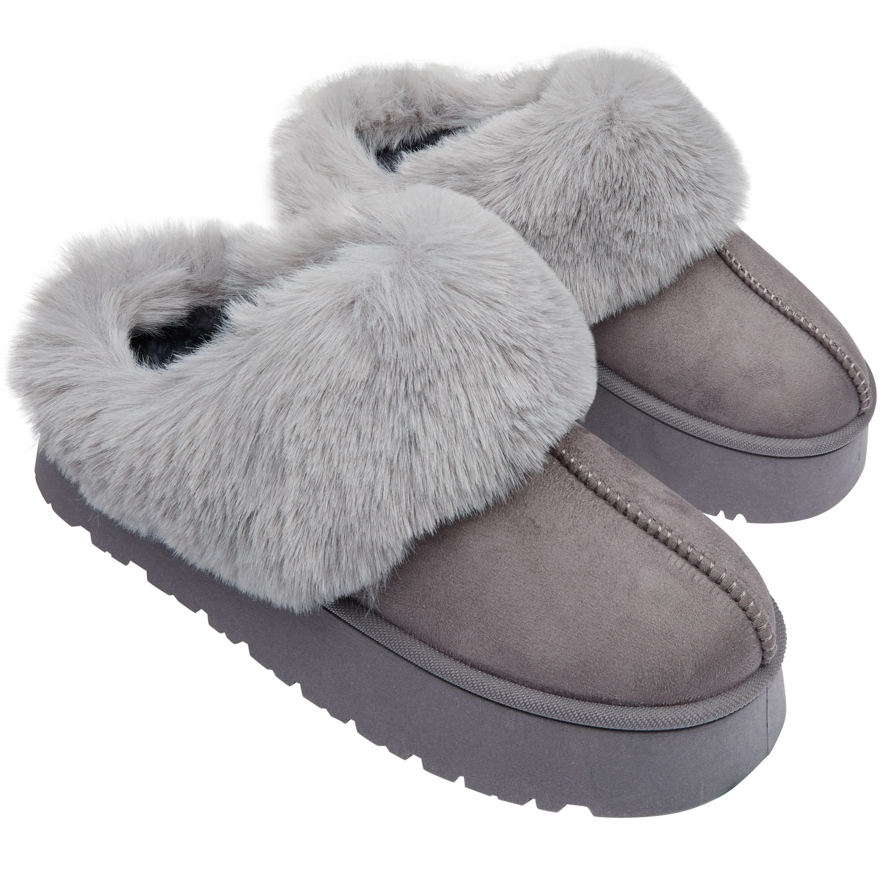 CityComfort Sherpa Lined Slippers,Slip-On House Shoes with Non Slip Sole - Gifts For Her - Image 8