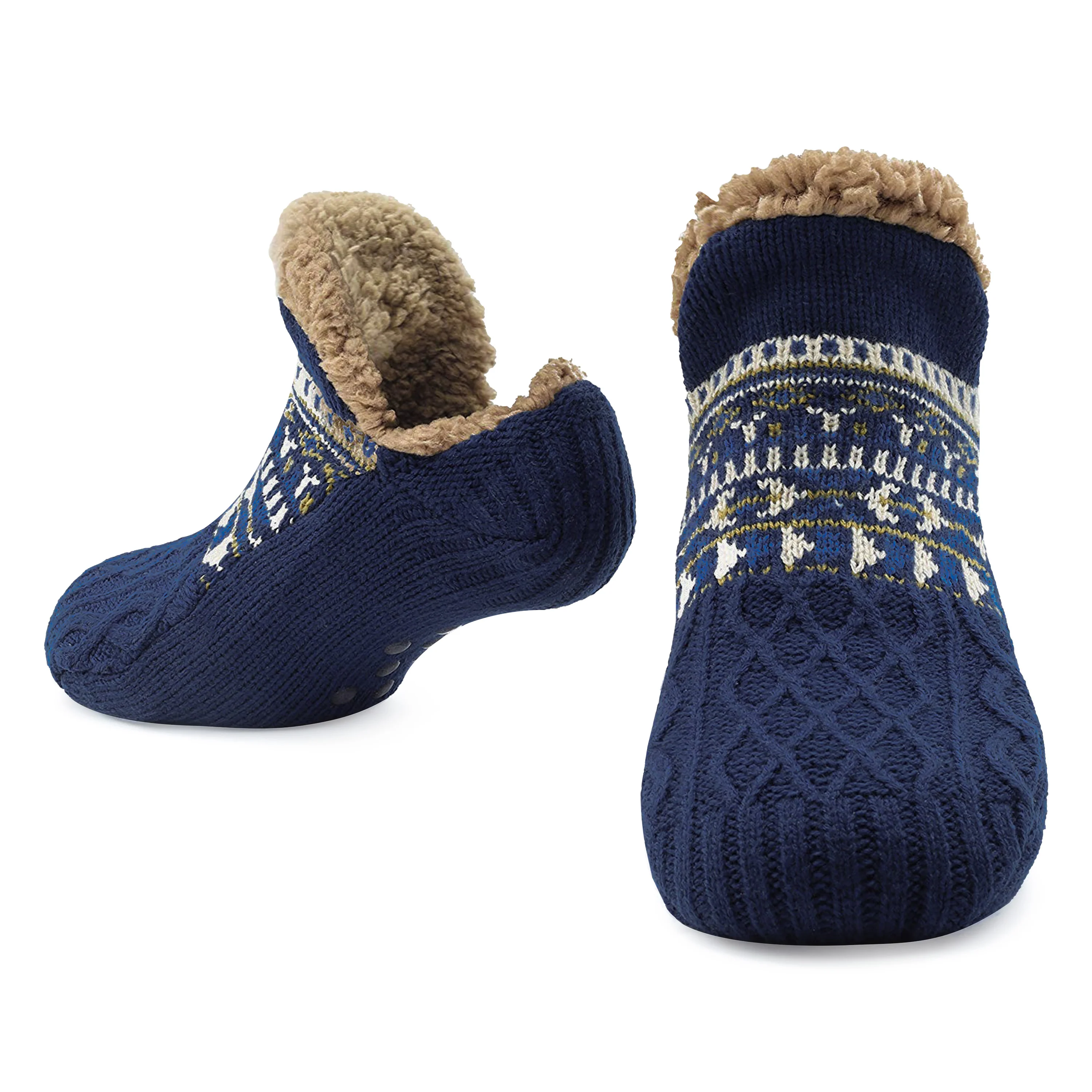 CityComfort Slipper Socks for Men & Teens Size 6–9.5, Cozy Non Slip Socks - Image 8