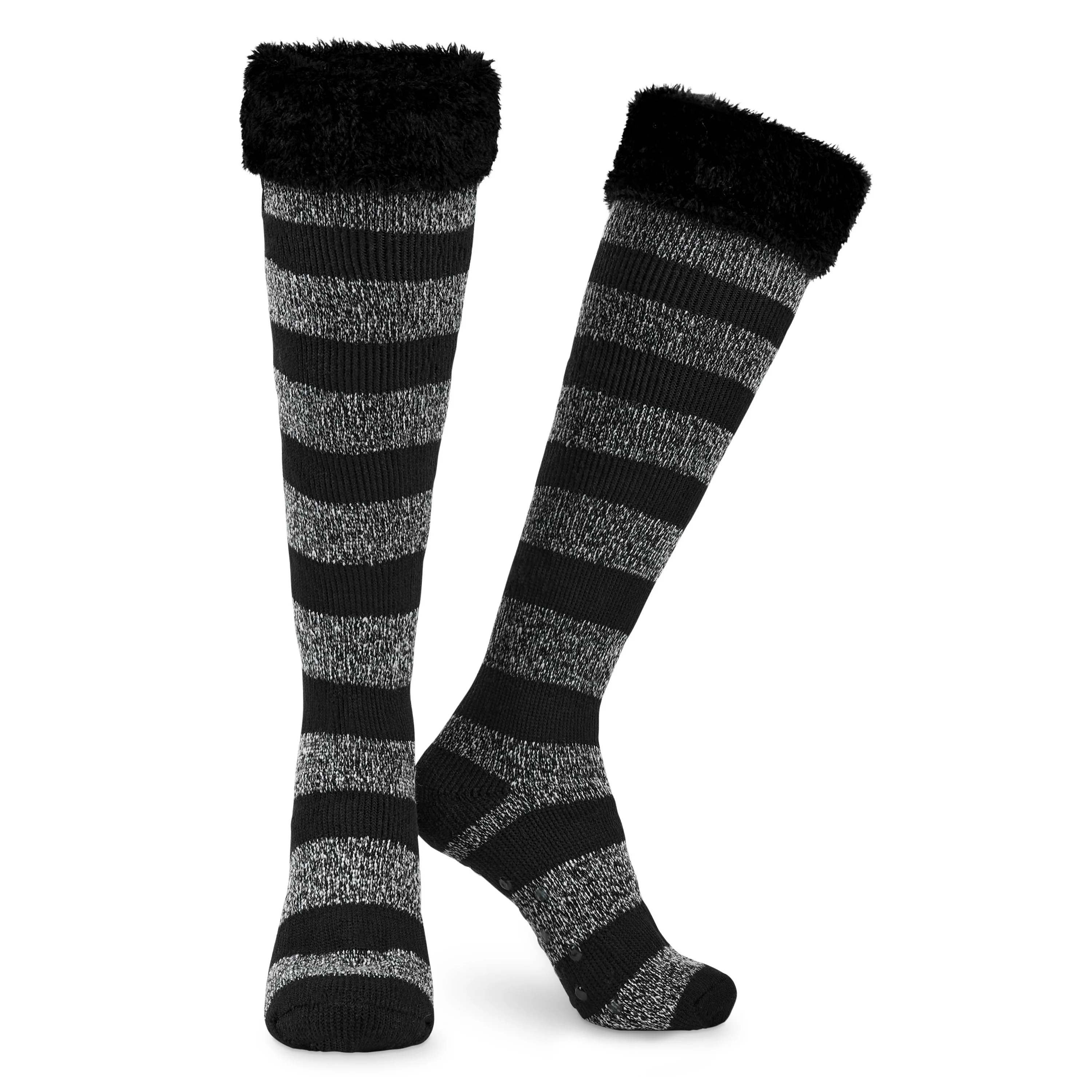 CityComfort Slipper Socks for Women, Knee High Socks Non Slip, Long Fluffy Socks - Image 26