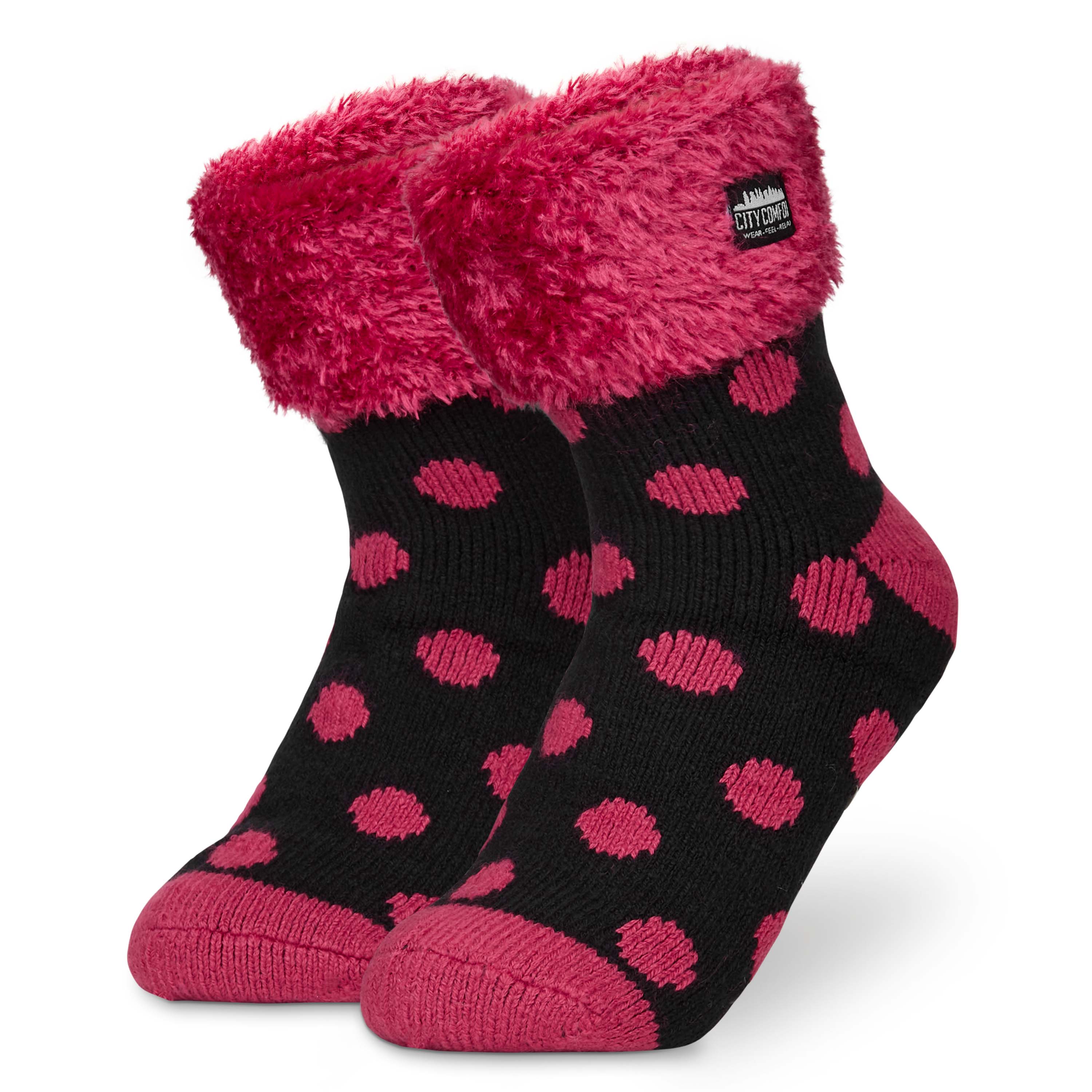 CityComfort Slipper Socks, Women Fluffy Socks Non Slip, Warm Cosy Gifts for Her Multiple Designs - Image 37