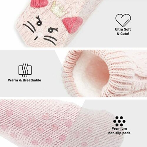 CityComfort Fluffy Slipper Socks For Women - KITTY QUEEN - Image 3