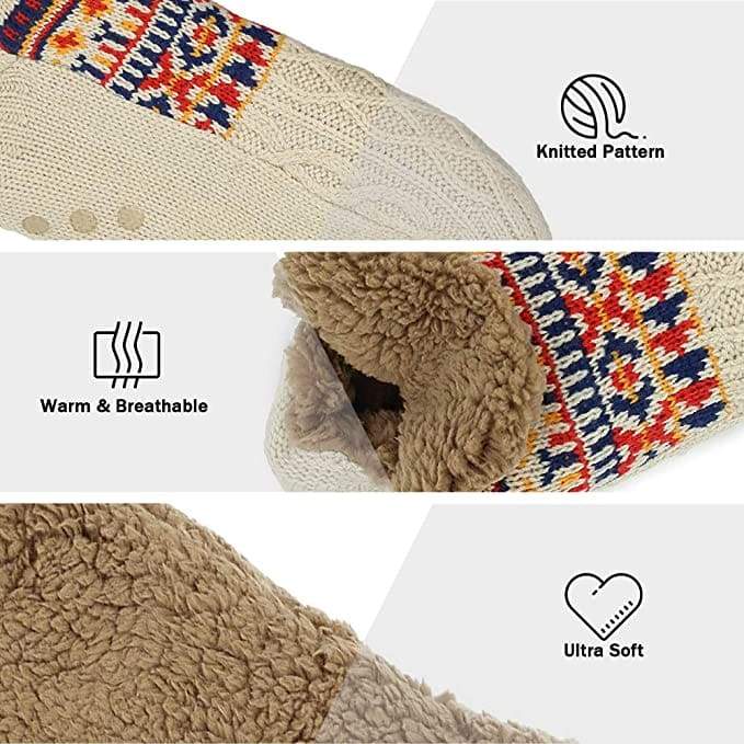 CityComfort Slipper Fluffy Socks for Women Men Heat Holding Sock Knitted Socks - Image 7