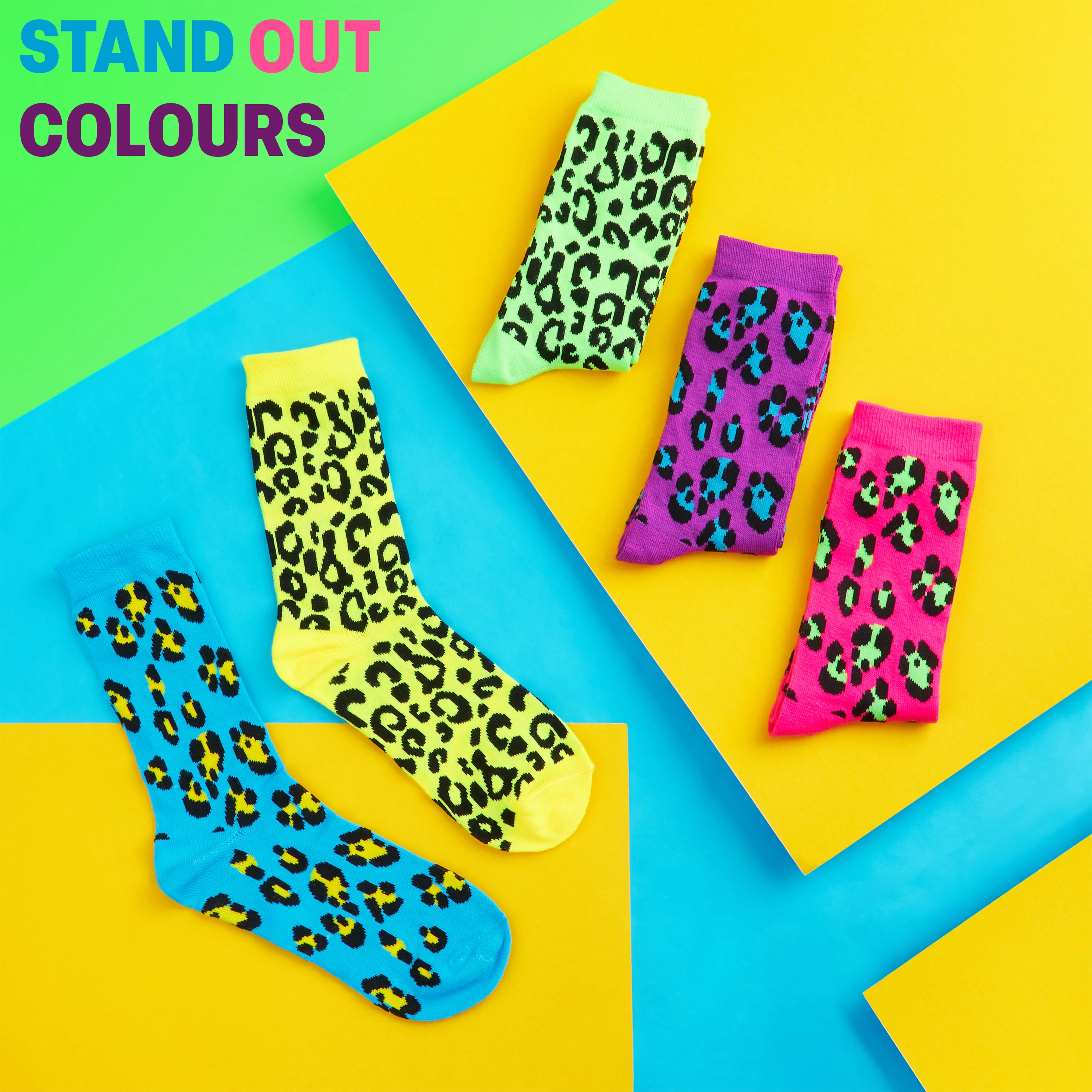 CityComfort Socks Women, 5 Pack of Crew Socks, Colourful Funny Socks for Women and Teens - Image 2