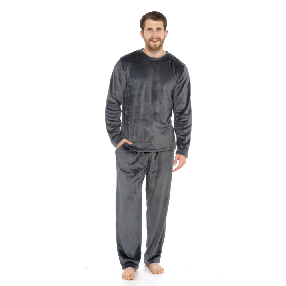 CityComfort Mens Pyjamas Set Super Soft Fleece 2 Piece Set Loungewear Nightwear Gifts for Men - Image 4