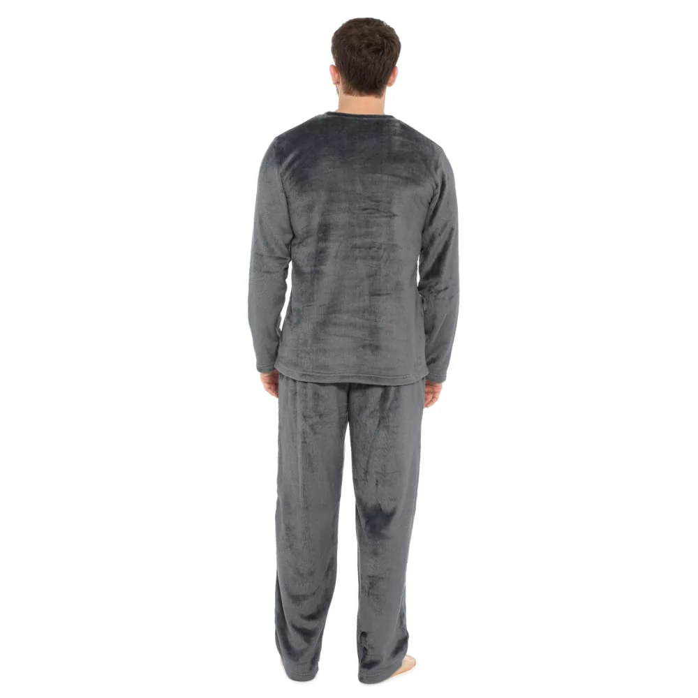 CityComfort Mens Pyjamas Set Super Soft Fleece 2 Piece Set Loungewear Nightwear Gifts for Men - Image 6