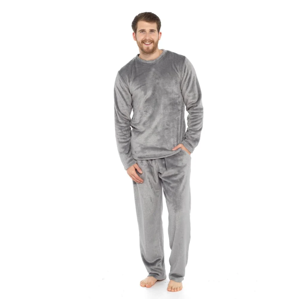 CityComfort Mens Pyjamas Set Super Soft Fleece 2 Piece Set Loungewear Nightwear Gifts for Men - Image 7