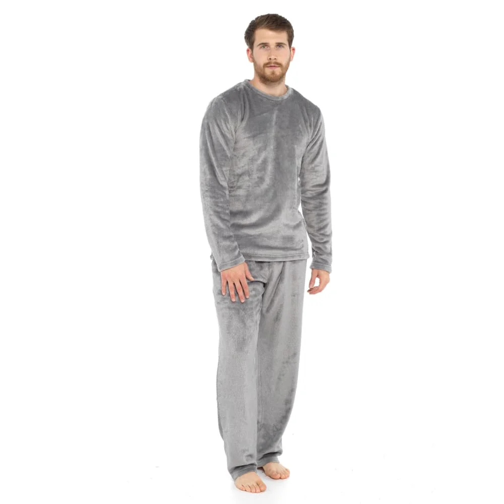 CityComfort Mens Pyjamas Set Super Soft Fleece 2 Piece Set Loungewear Nightwear Gifts for Men - Image 8