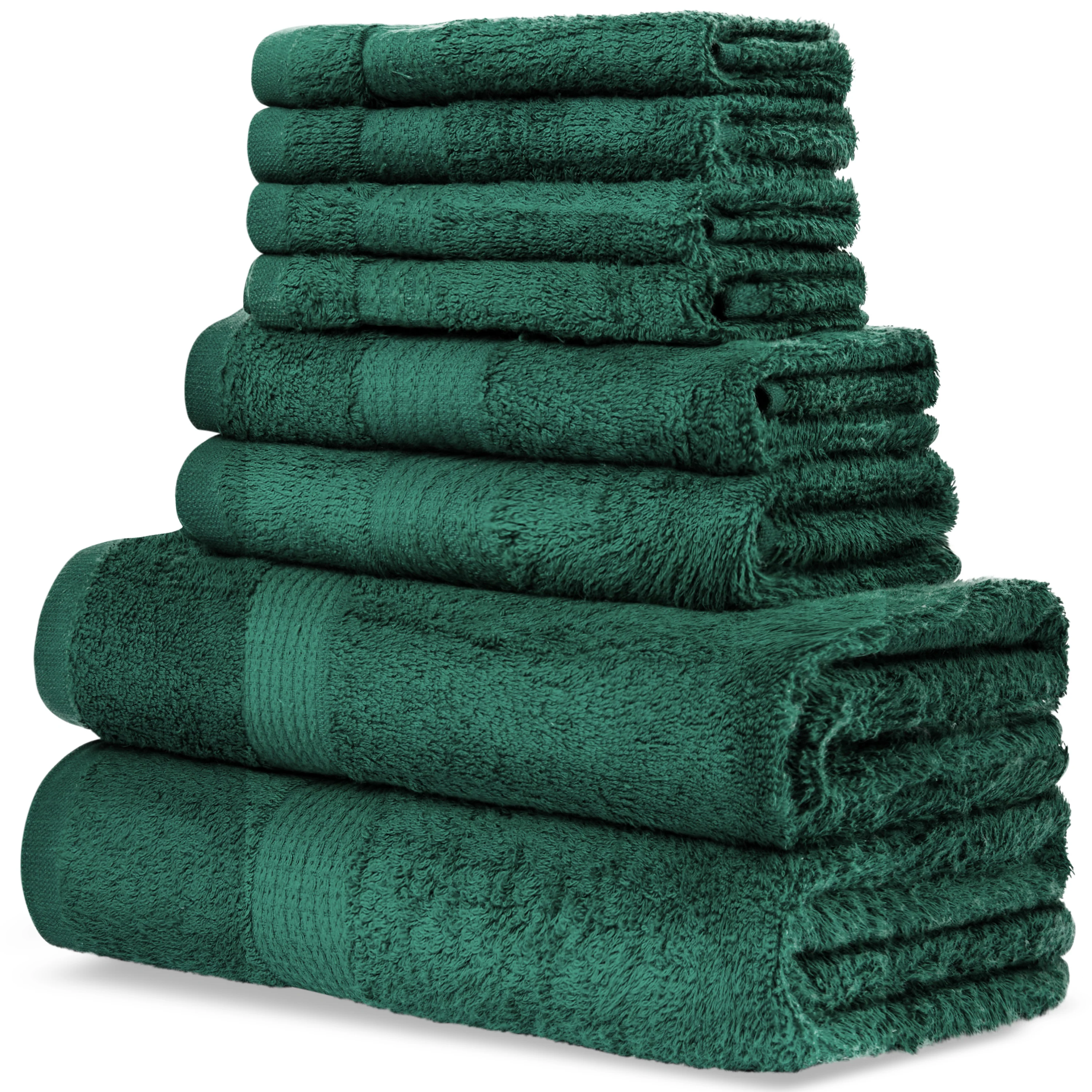 CityComfort Towel Set of 8, 100% Cotton 550GSM Absorbent Bathroom Towels Various Sizes - Image 14