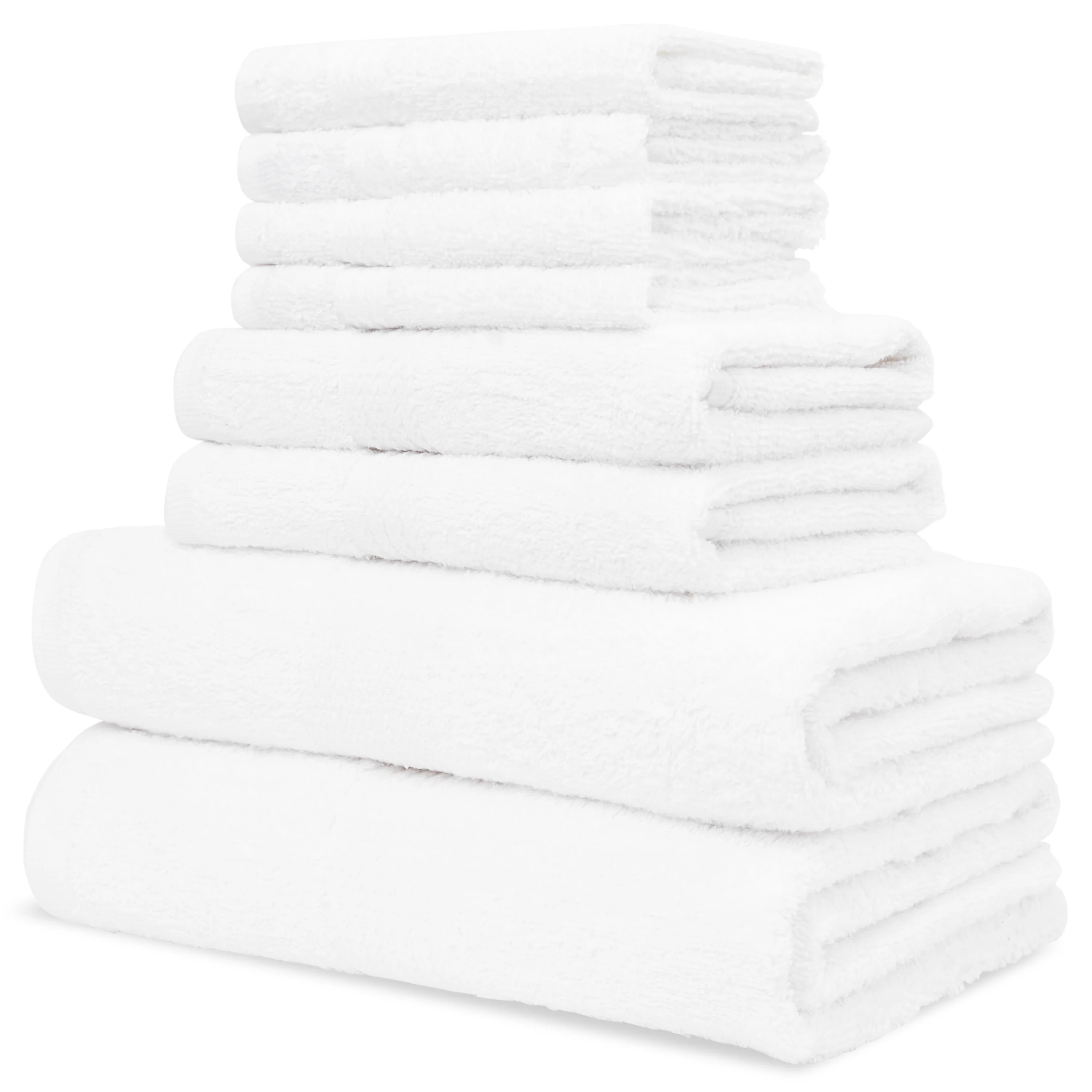 CityComfort Towel Set of 8, 100% Cotton 550GSM Absorbent Bathroom Towels Various Sizes - Image 25