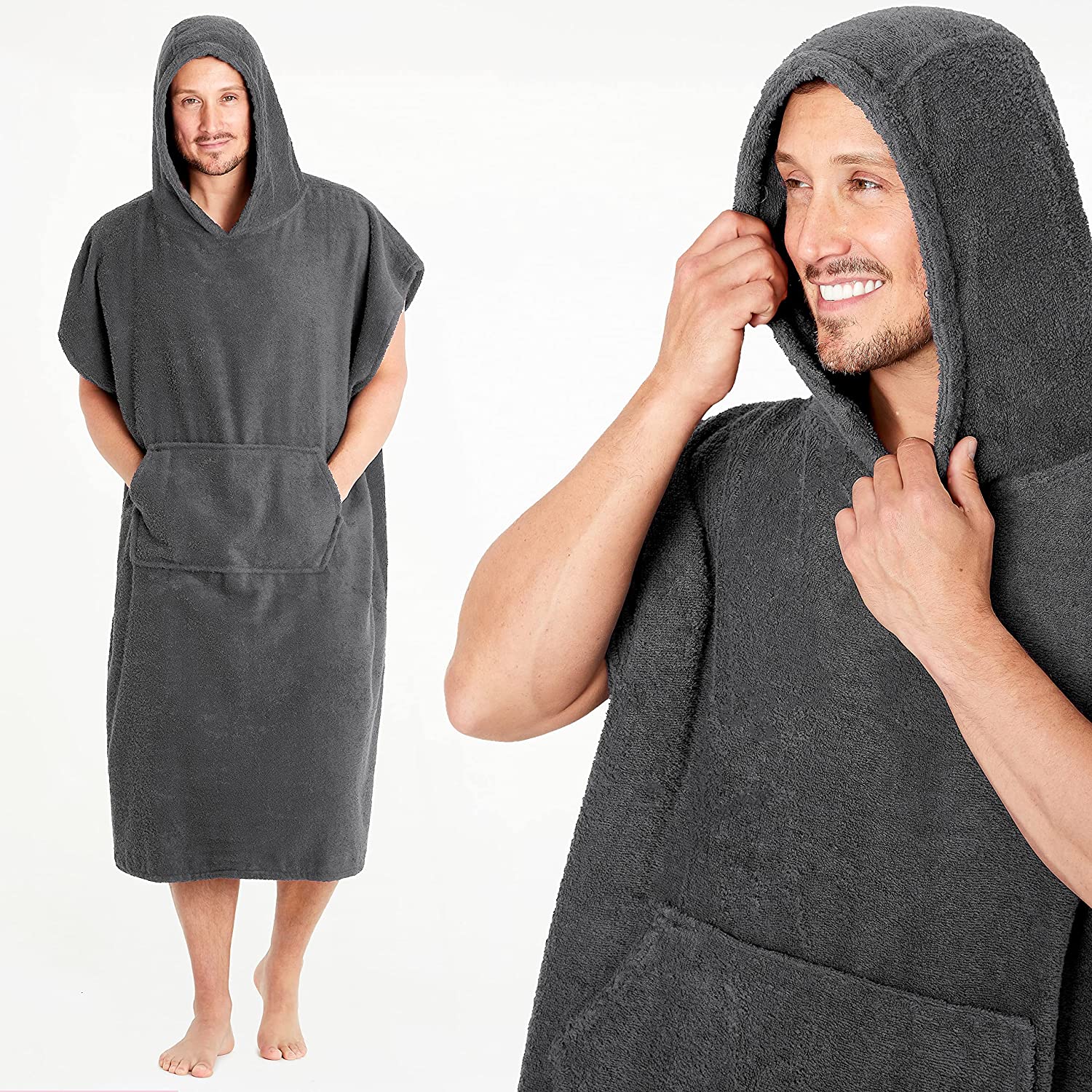 CityComfort Beach Towel for Adults Robes Women Men Cotton Towelling Poncho - Image 33